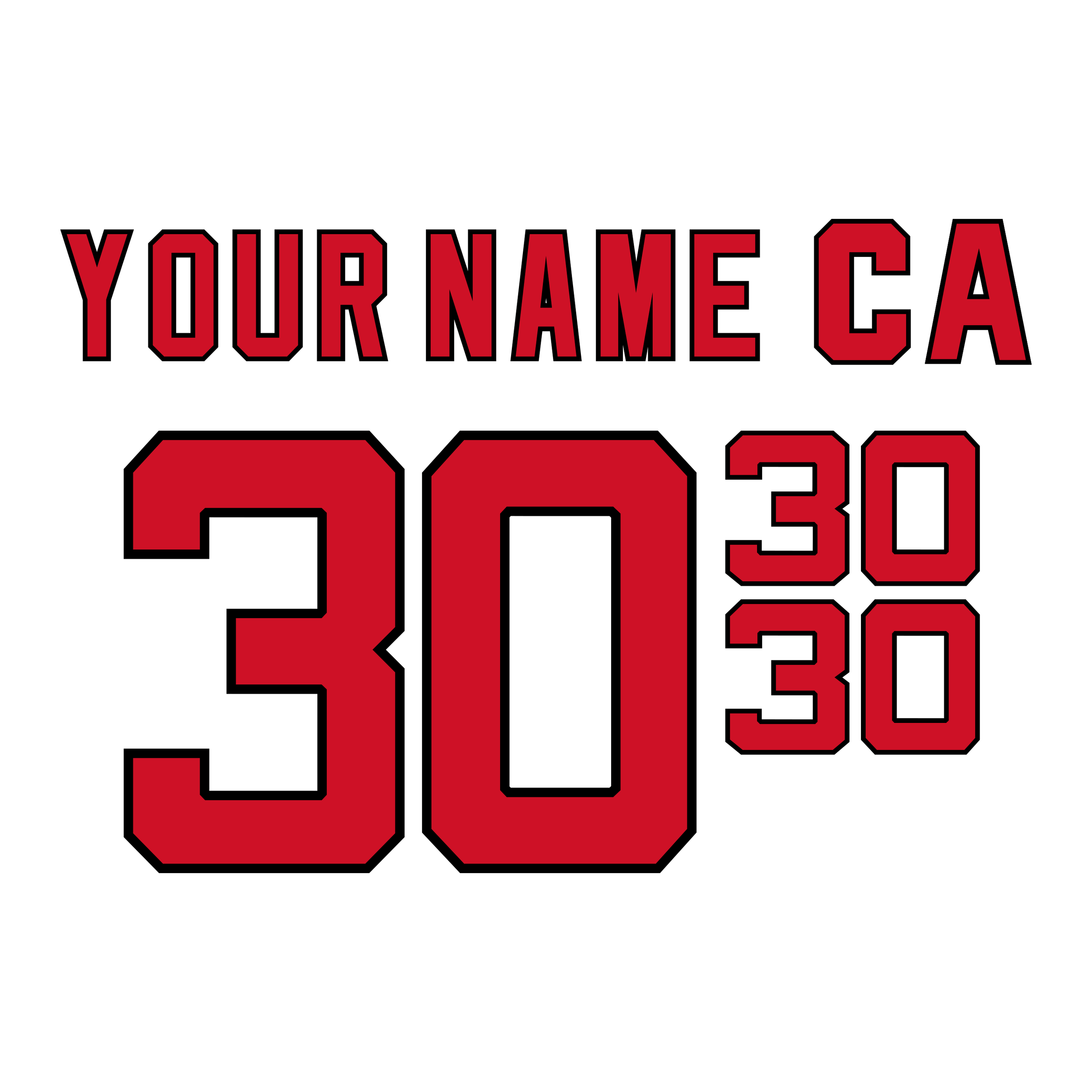 New Jersey Devils 1993-2017 White Jersey Lettering Kit