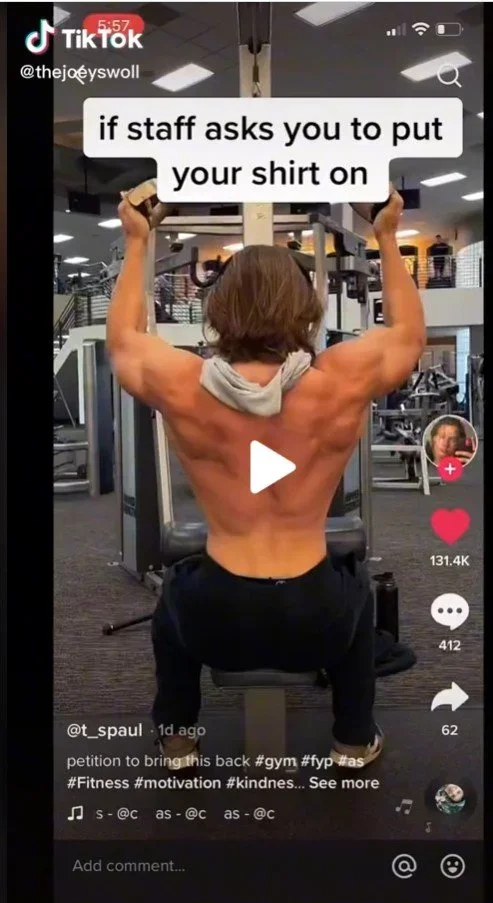 If you can’t respect gym staff, stay home.