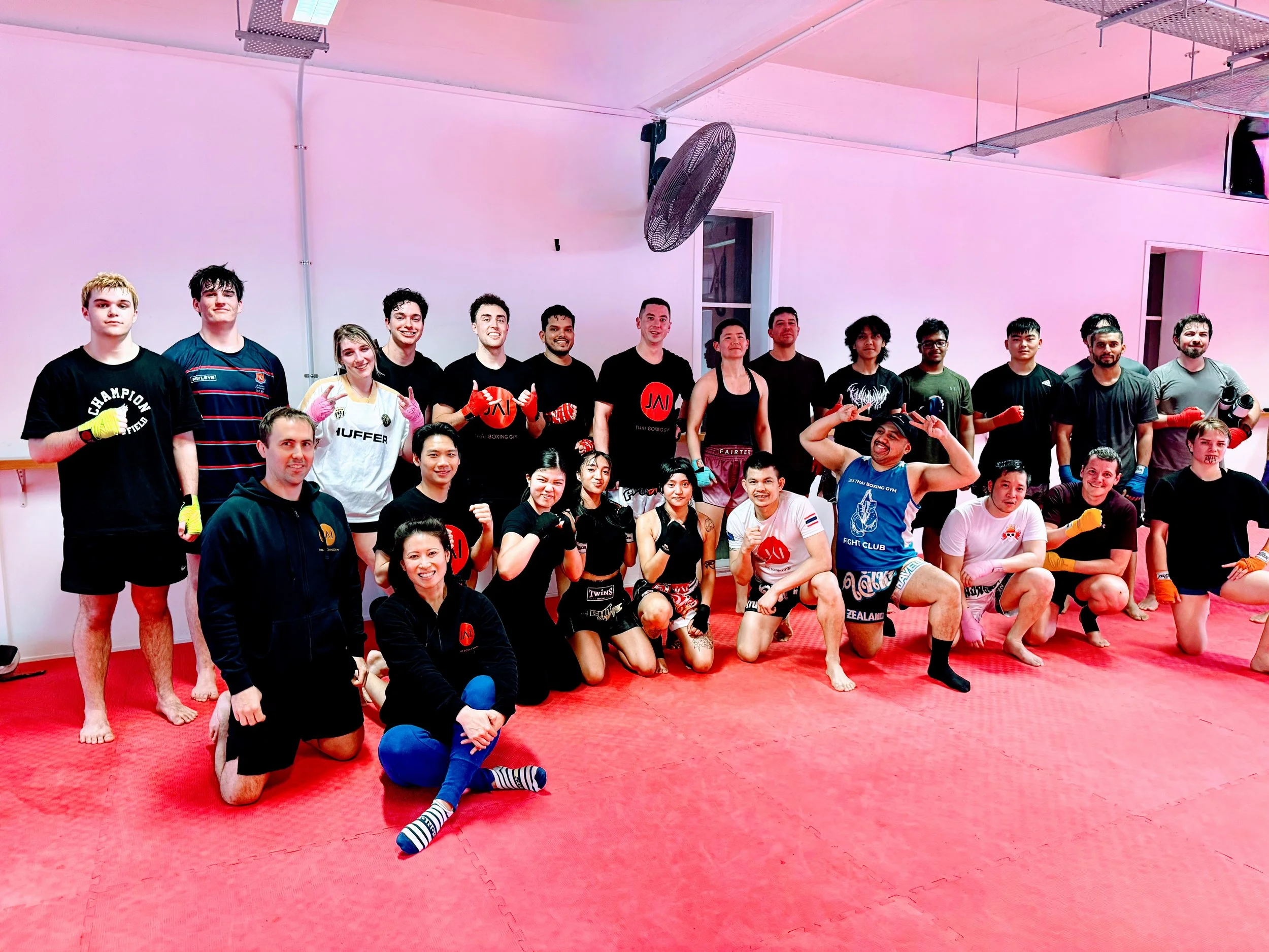 Group photo of students at JAI Thai showing community