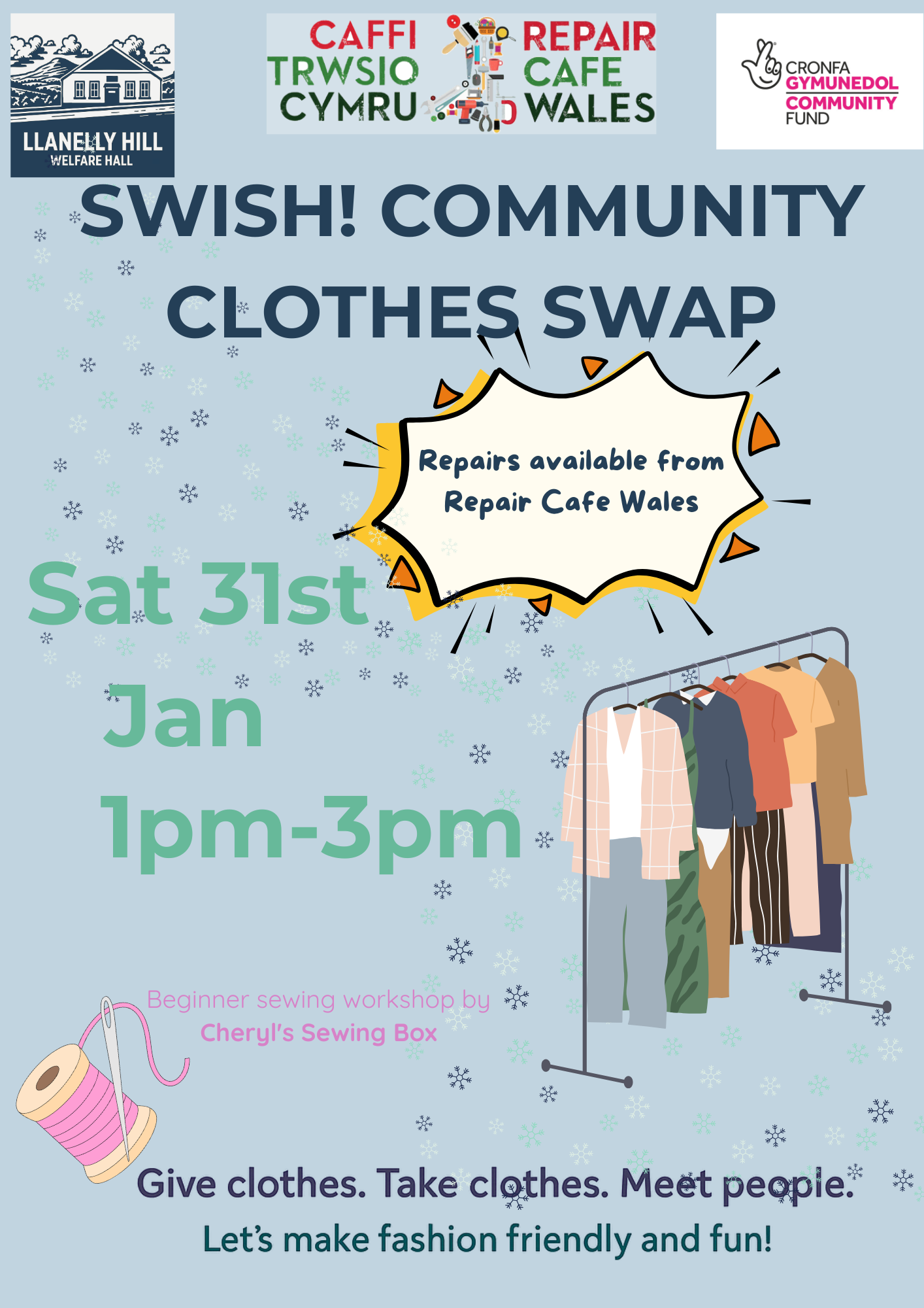 Swish- Clothes swap with Repair Cafe Wales