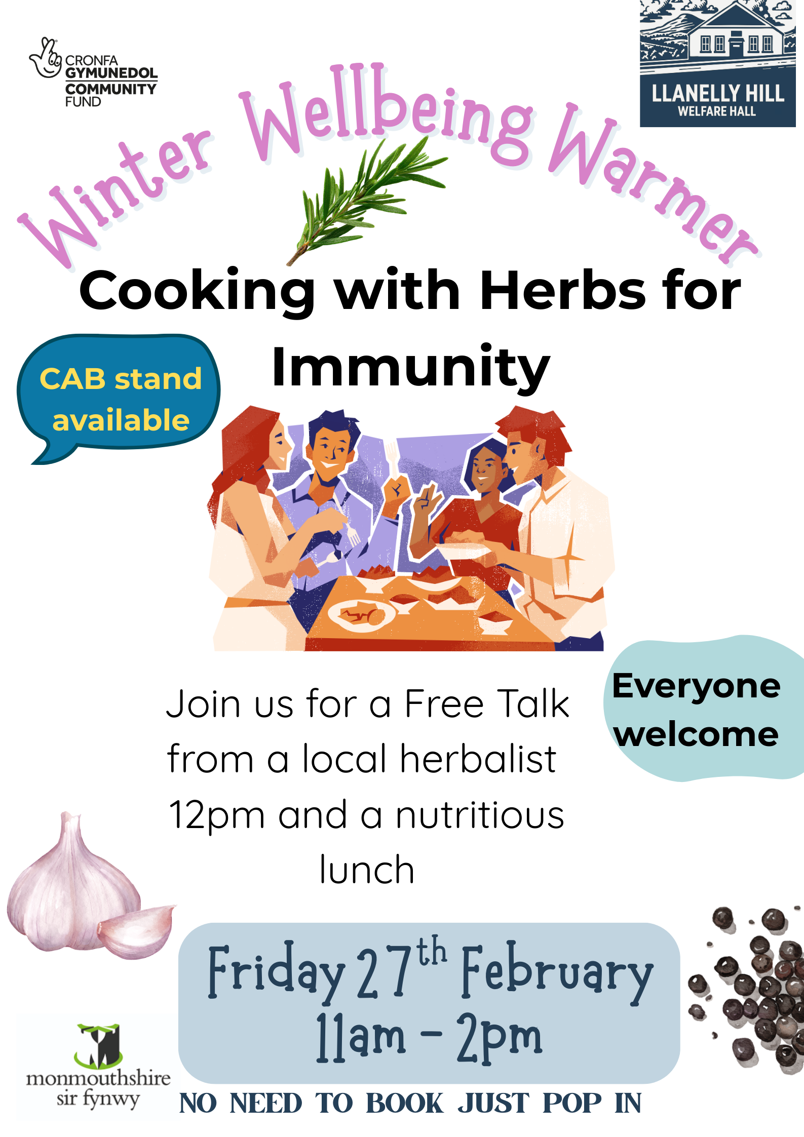 Winter Wellbeing Lunch-Cooking with herbs for Immunity
