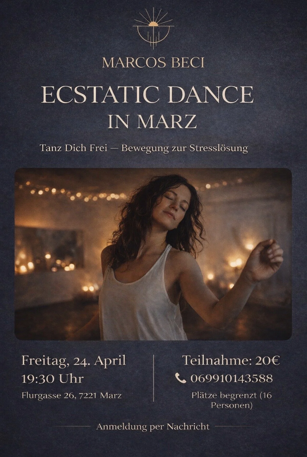 Ecstatic Dance ✨ Freitag 24. April – 19:30  Noch wenige Plätze frei  Schreib mir 🤍