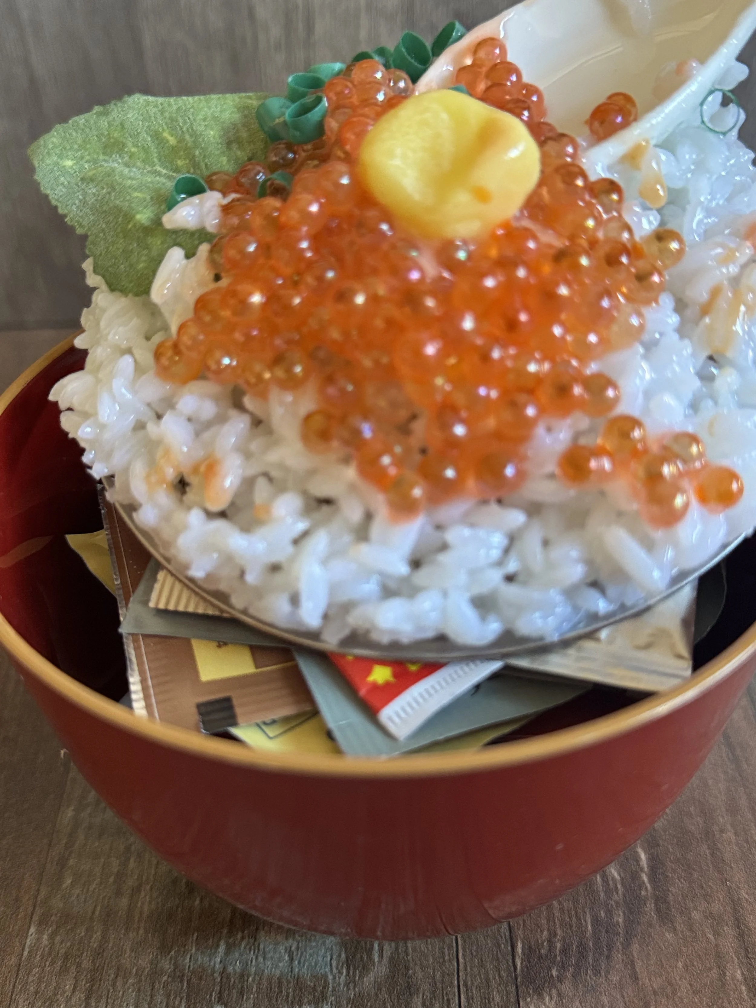 いくら丼完成品｜Finished ikura donburi｜三文魚子丼完成品