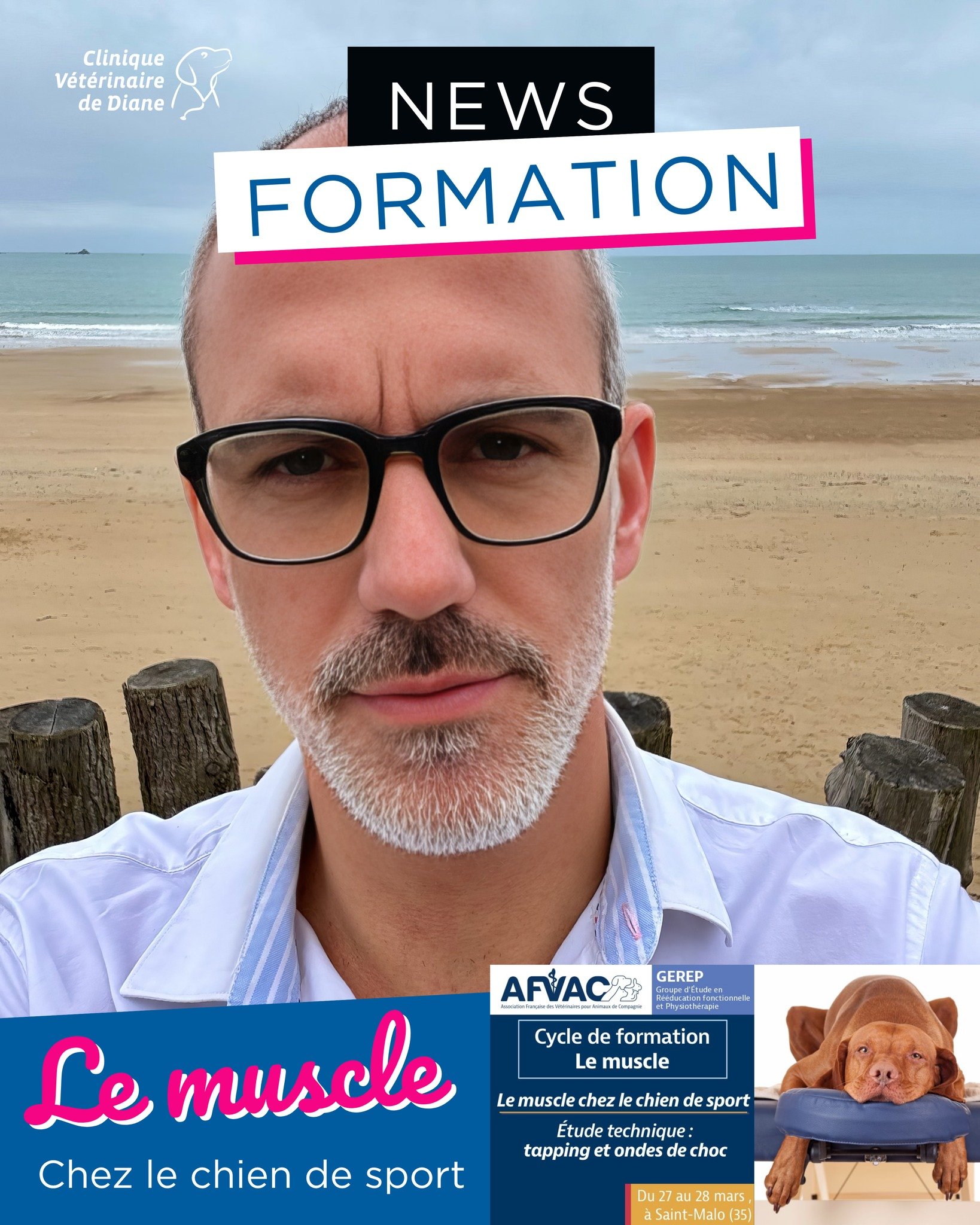 🎓 𝙉𝙚𝙬𝙨 𝙛𝙤𝙧𝙢𝙖𝙩𝙞𝙤𝙣
𝙇𝙚 𝙙𝙤𝙘𝙩𝙚𝙪𝙧 𝙂𝙪𝙞𝙡𝙡𝙖𝙪𝙢𝙚 𝙁𝙖𝙗𝙧𝙚-𝘼𝙪𝙗𝙧𝙚𝙨𝙥𝙮 continue d&rsquo;approfondir son expertise en 𝙥𝙝𝙮𝙨𝙞𝙤𝙩𝙝𝙚́𝙧𝙖𝙥𝙞𝙚 𝙫𝙚́𝙩𝙚́𝙧𝙞𝙣𝙖𝙞𝙧𝙚 avec une nouvelle formation AFVAC consacr&eacute;e 