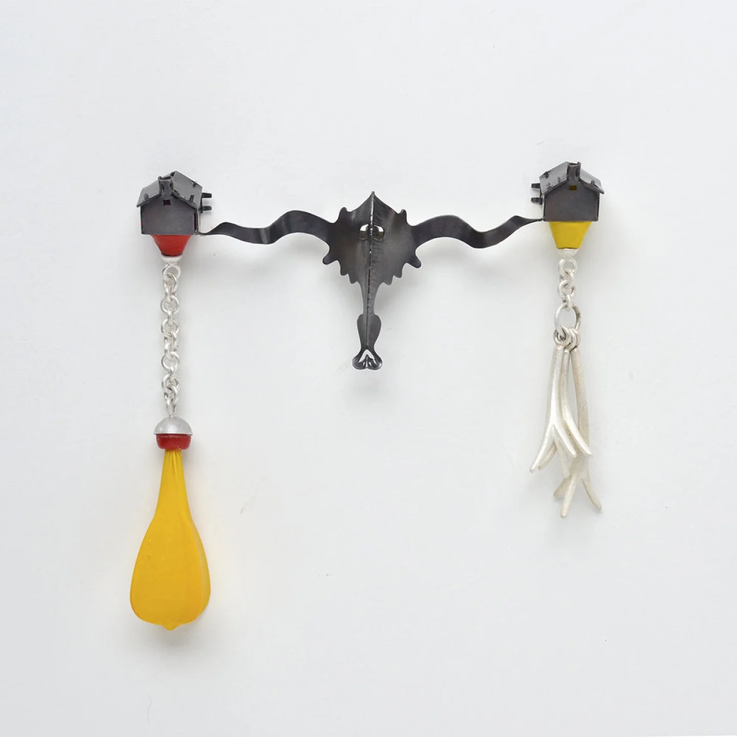   Evan Larson,   Near Space , 2016, copper, silver, and rubber, 4 ¼ x 4 ¼ x 1 in. Photo Credit: Artist. 