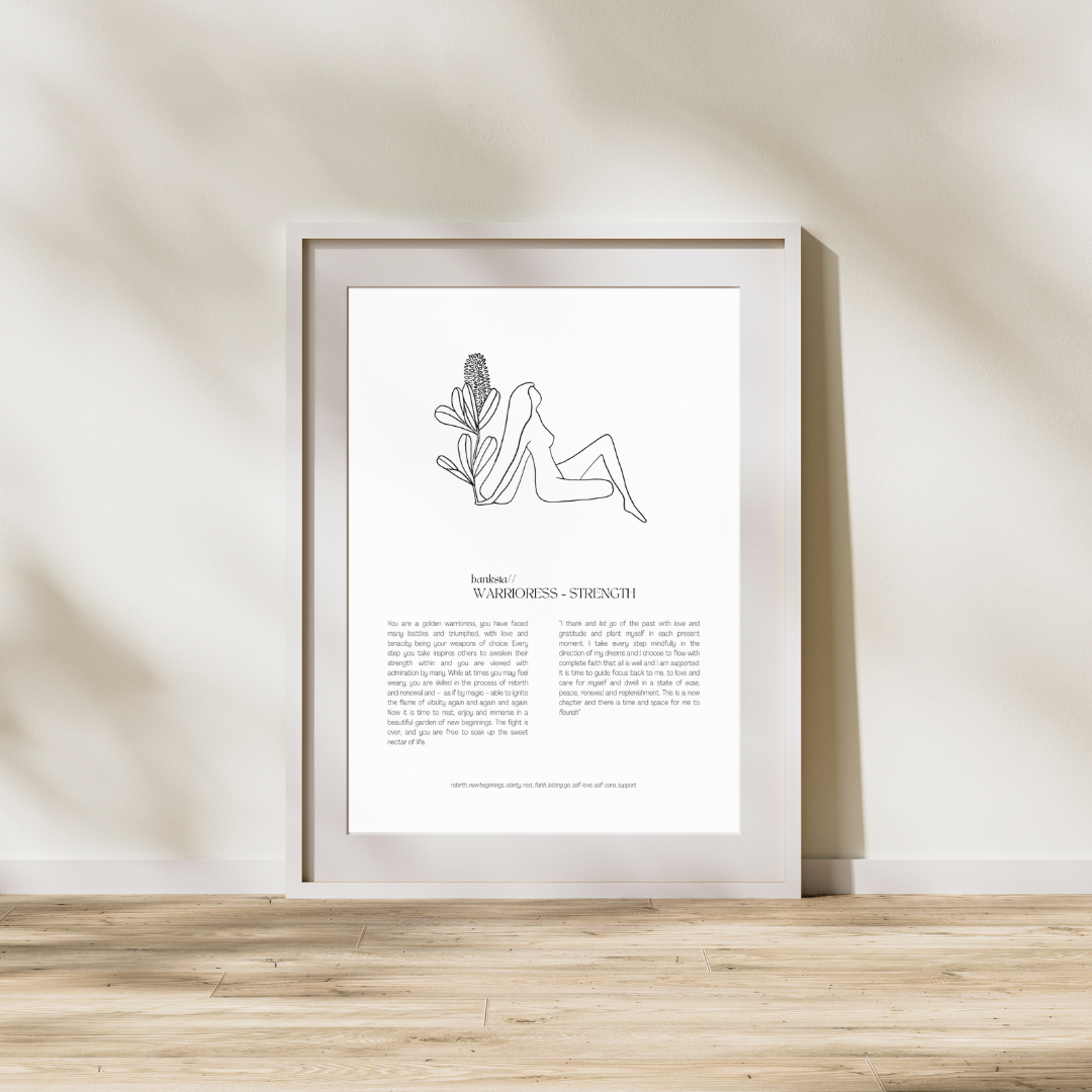 ALCHEMY OF NATURE PRINT – woman + banksia
