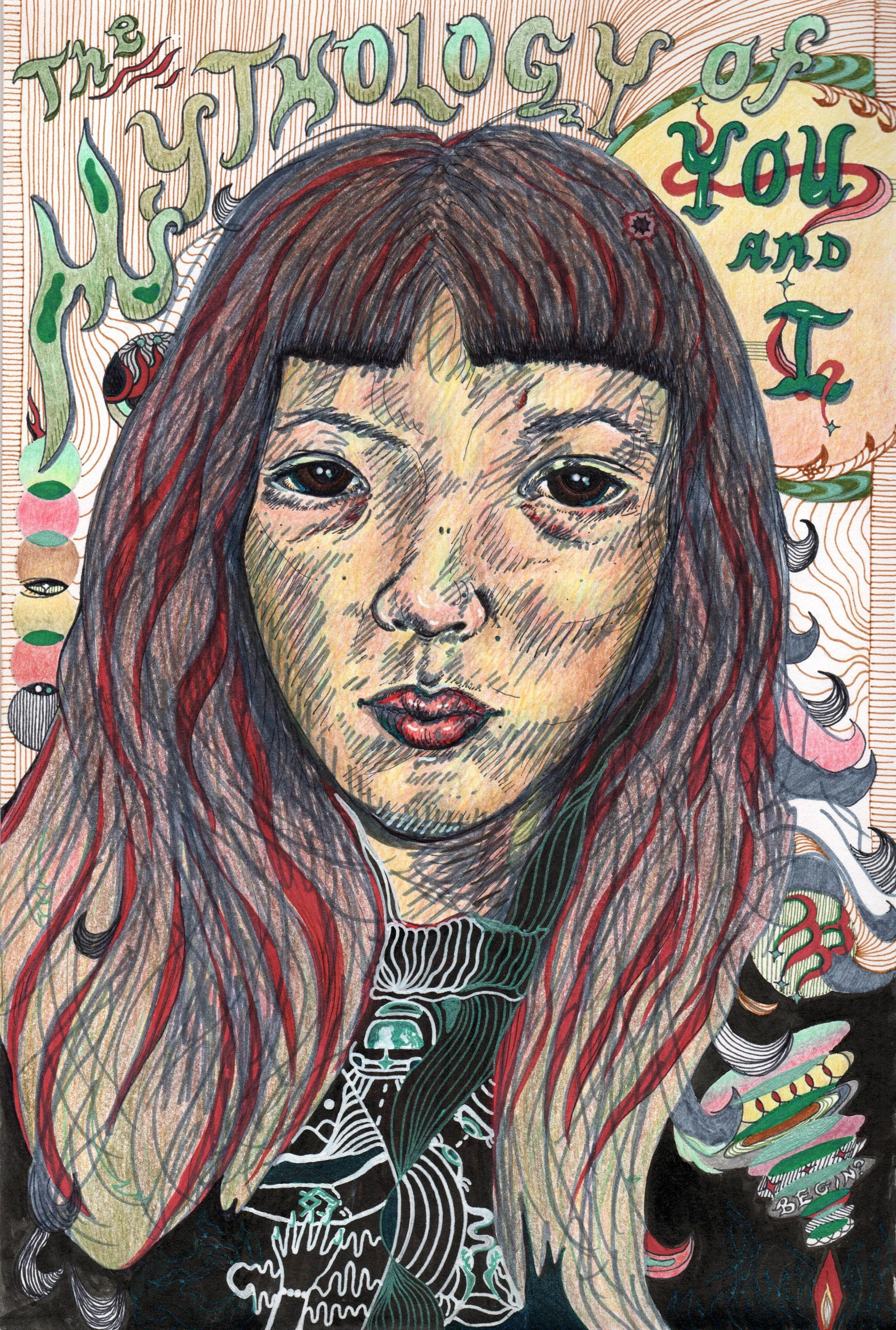 The Mythology of You and I | Ink, marker, gel pen, pencil on paper