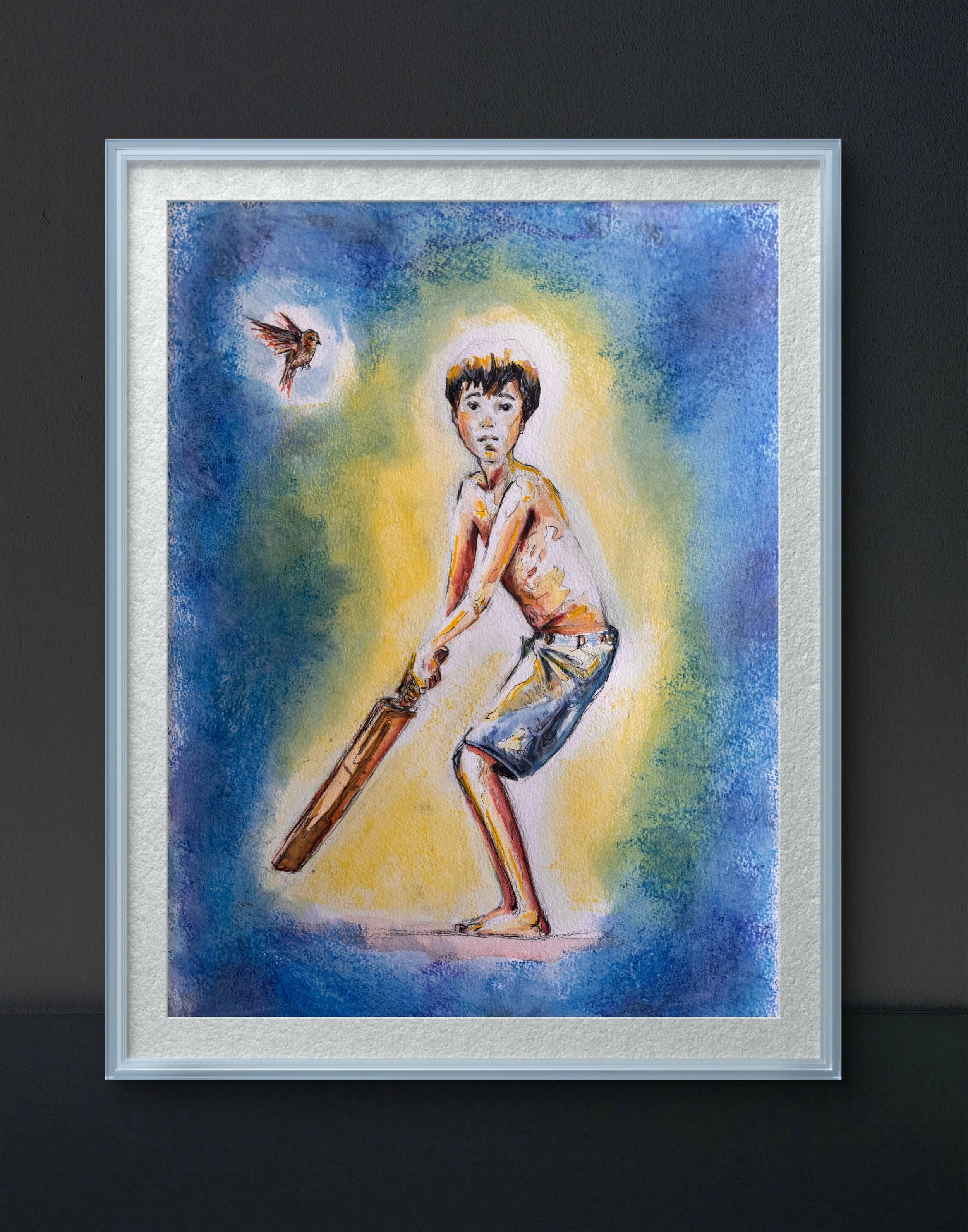 'Encouragement From A friend'
A2 42 x 59.4 cm Mixed medium on Watercolour Paper