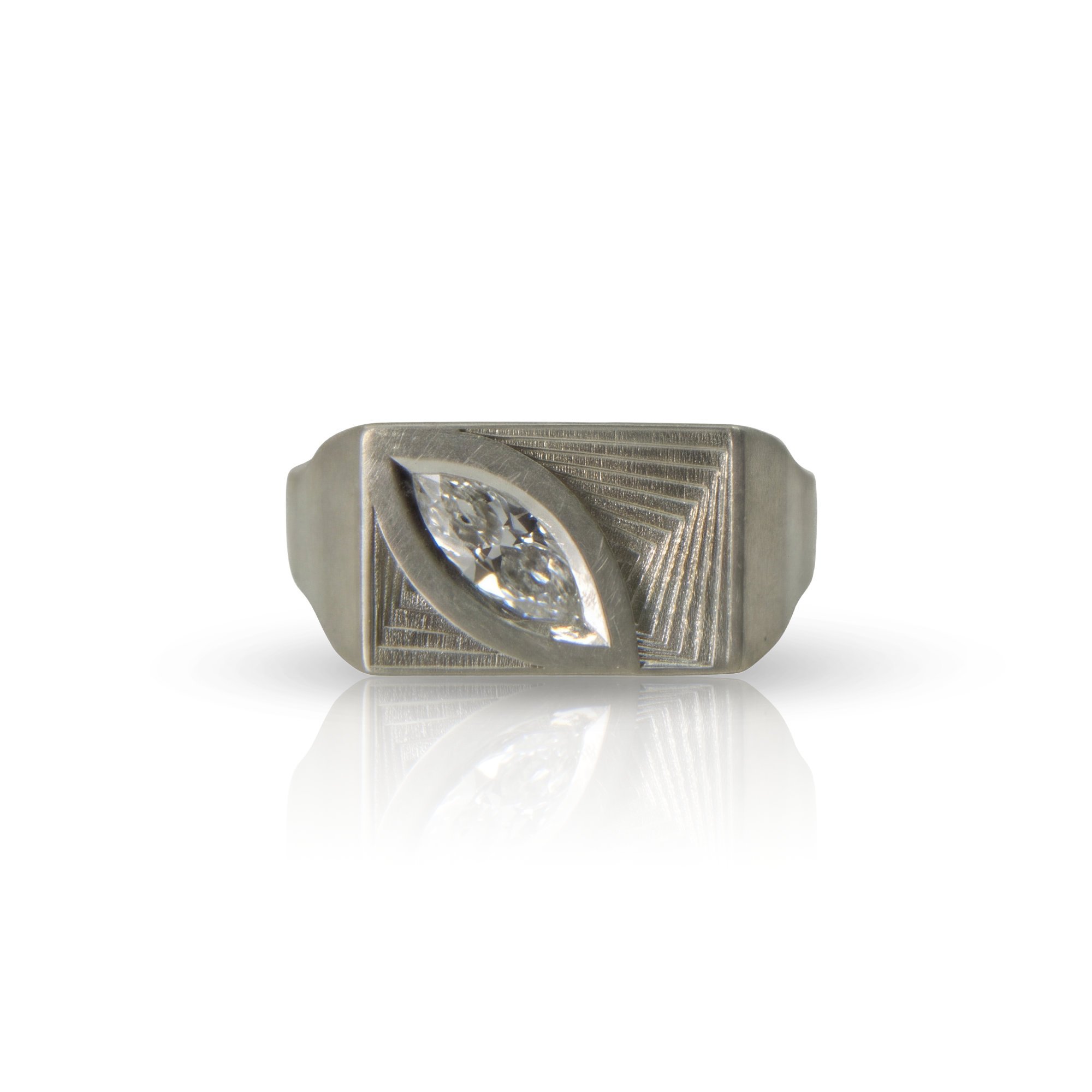 Marquise II Ring – 9ct White Gold, 0.29ct White Diamond