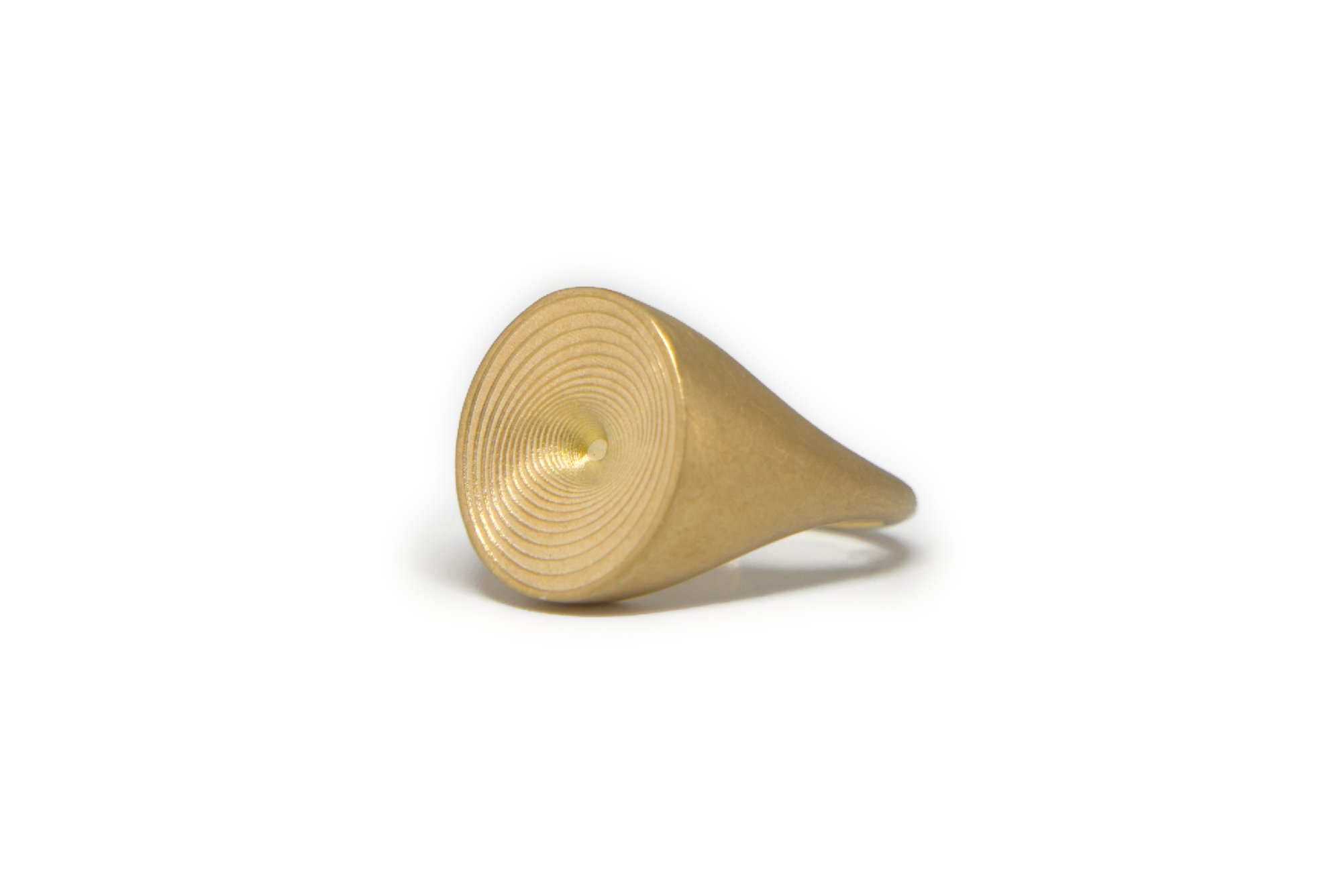 Spiral Signet Ring 18ct Gold