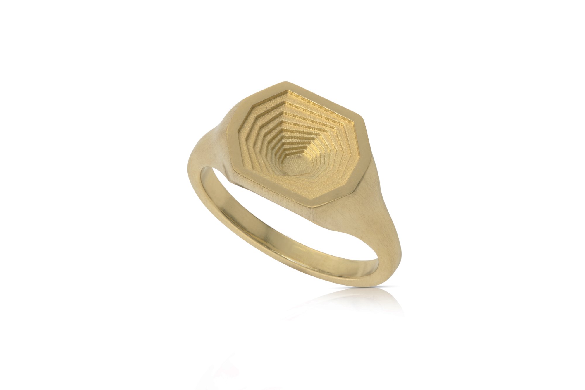 Octagon Signet Ring 18ct Gold