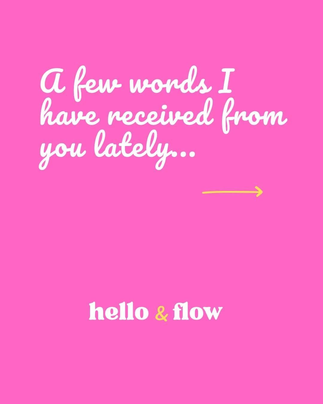 A few words I have received from you lately in relation to my pregnancy yoga classes 🤰
￼
When you book Hello &amp; Flow Pregnancy Yoga, you may think you're just joining a yoga class that's a bit gentler than normal ones just with no lying on your b