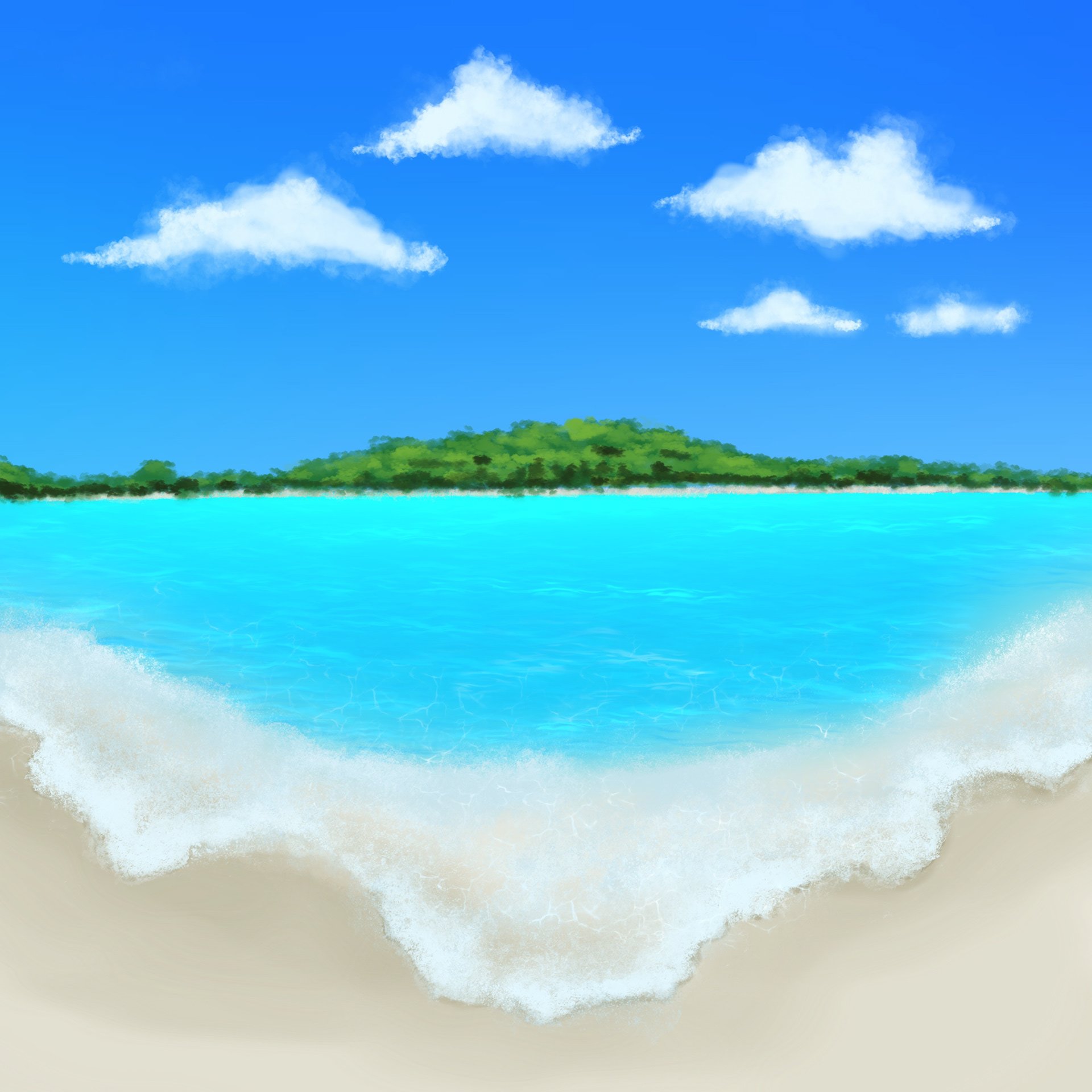 Tropical Beach Scene