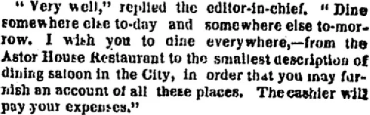 1st restaurant review