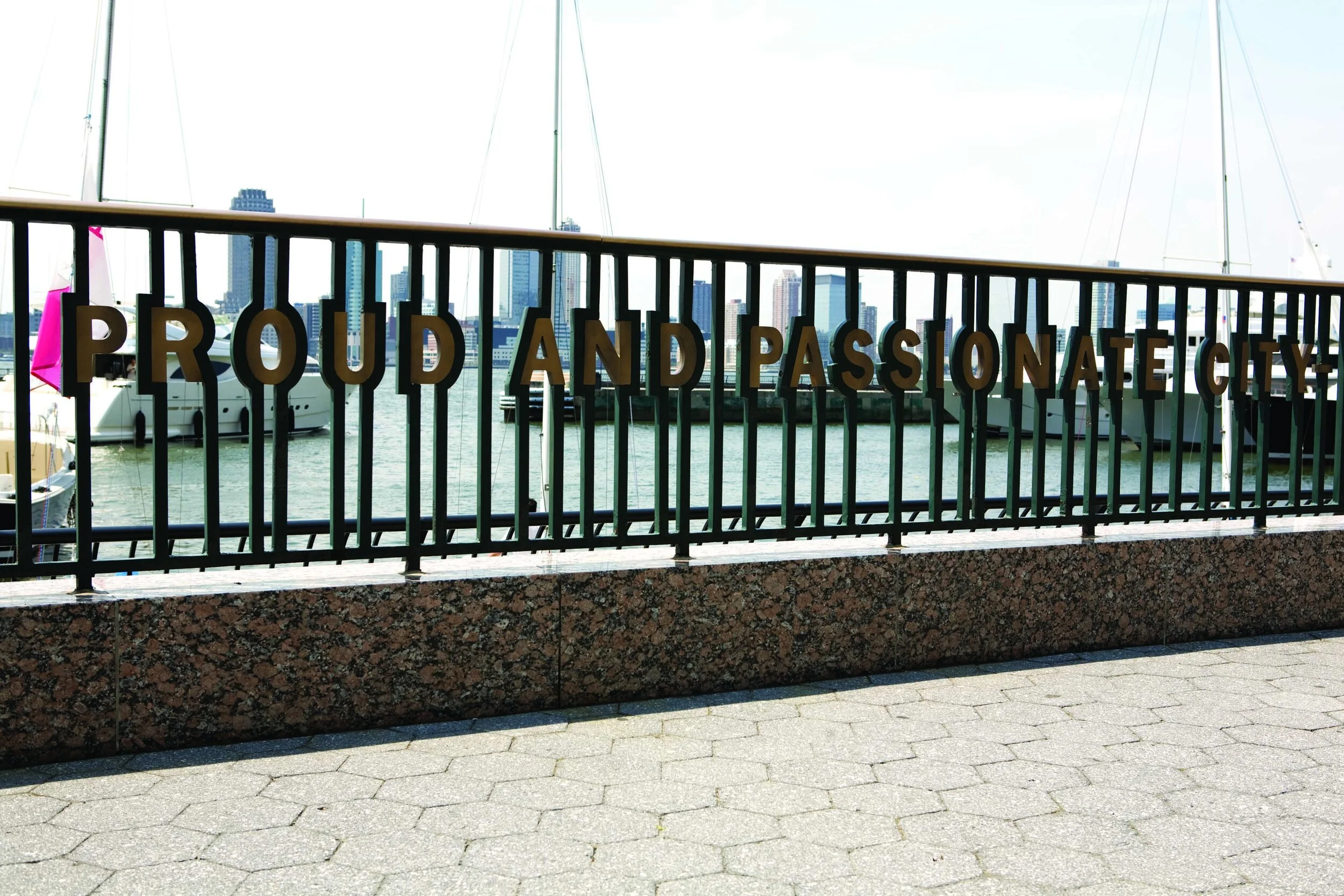 Fence at the World Financial Center Plaza in Battery Park City