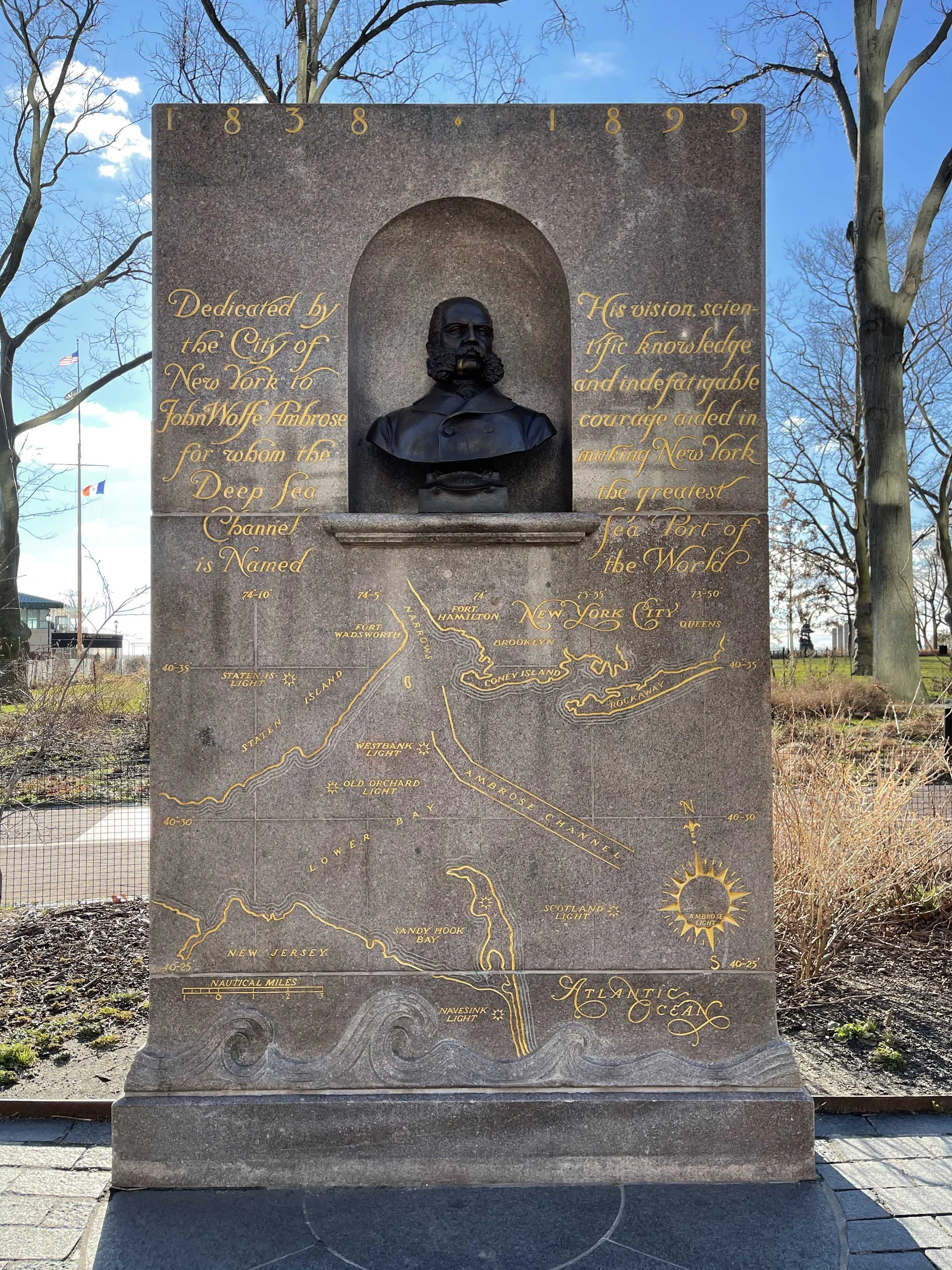1899 - John Wolfe Ambrose at Battery Park