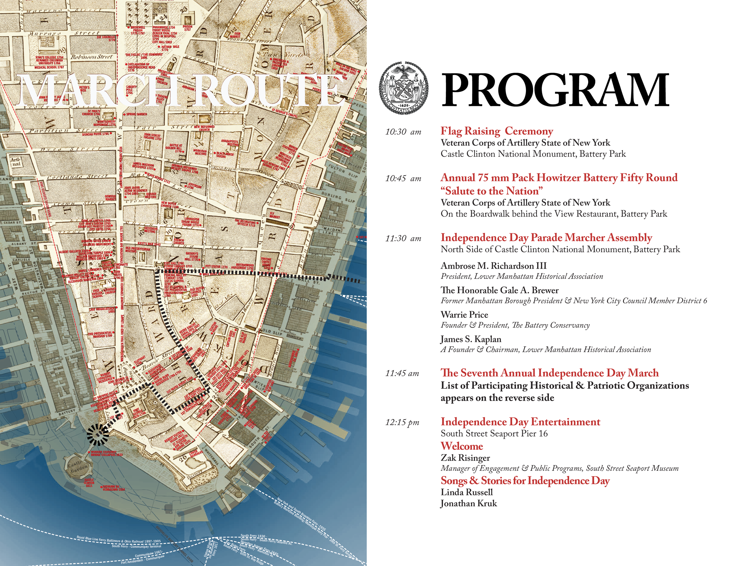July 4th Parade Program