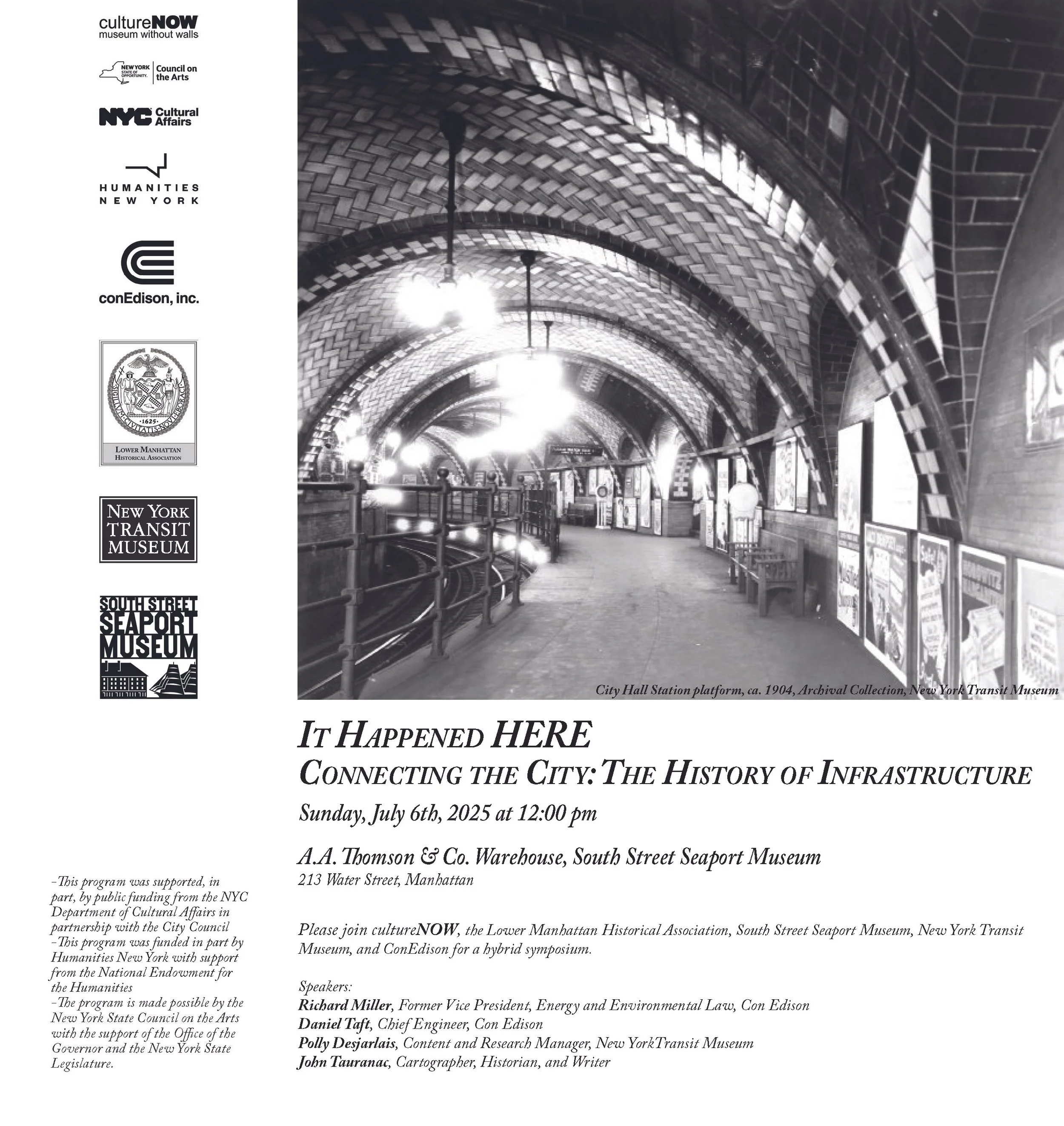 The 1900’s: Connecting the City: The History of Infrastructure Symposium