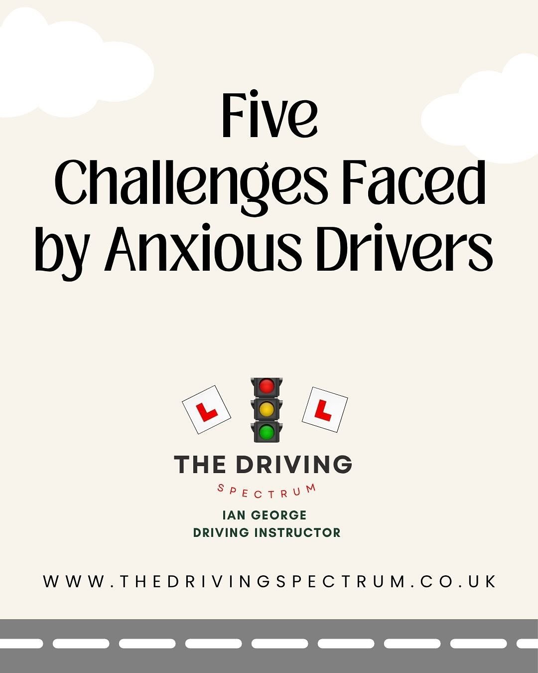 🚗 Anxious Behind the Wheel? You&rsquo;re Not Alone. 💬

Driving anxiety is real &mdash; and it can show up in so many ways:
😰 Racing thoughts at traffic lights 💓 Heart pounding during lane changes 🙈 Avoiding motorways altogether 🌀 Overthinking e
