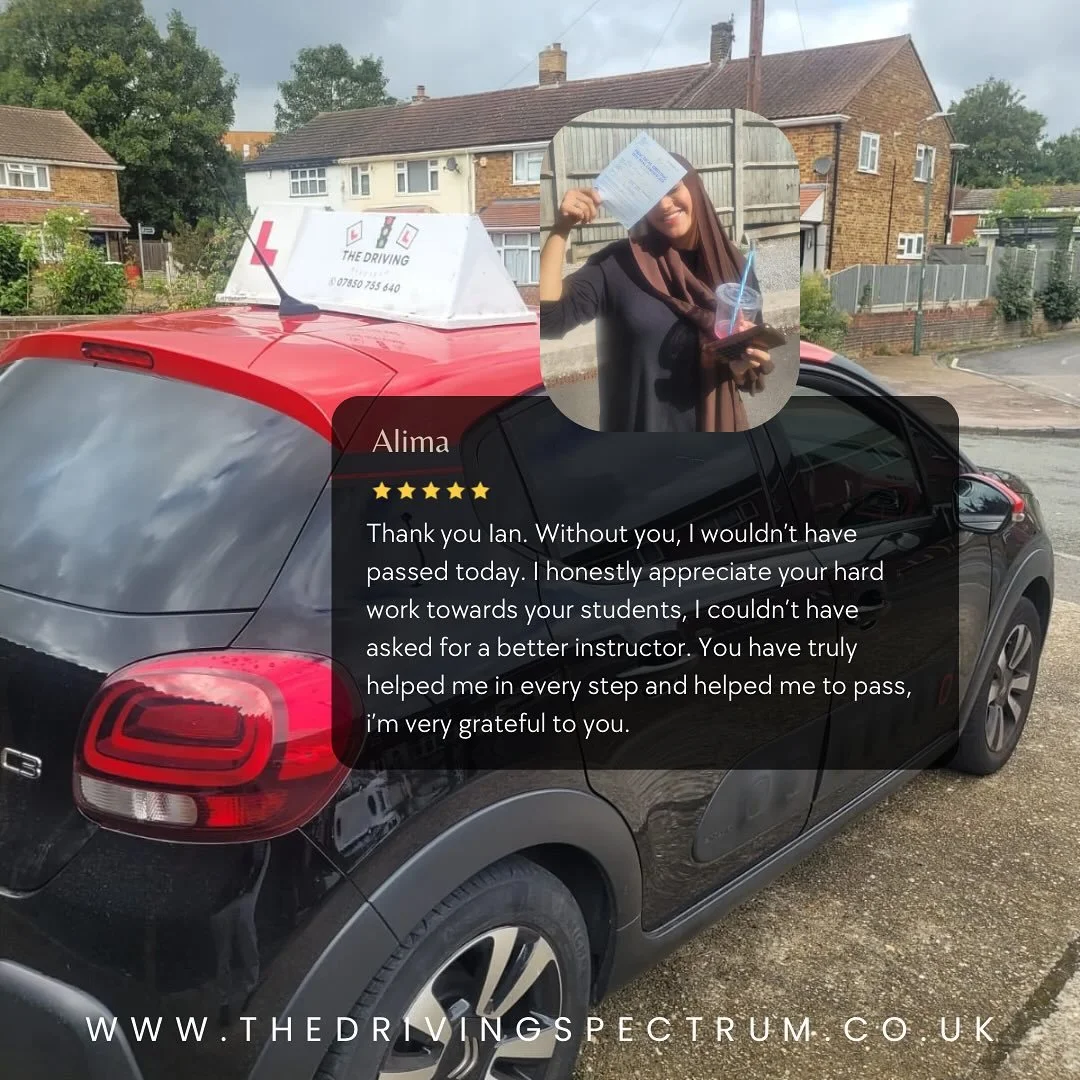 🚗🎉 Huge congratulations to Alima on passing her driving test! 🎉🚗

Alima&rsquo;s kind words truly made my day:

It&rsquo;s been a pleasure watching your confidence grow lesson by lesson. Your dedication and positive attitude paid off &mdash; you e