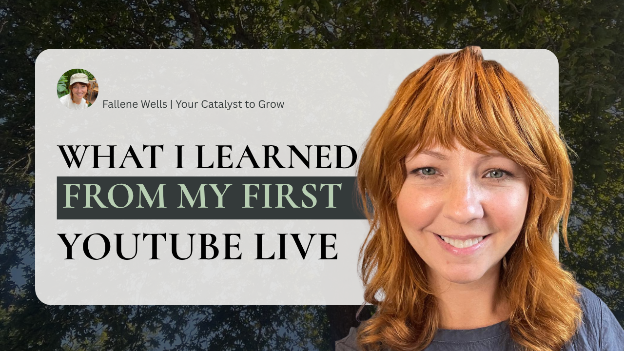 Yesterday, I did my first YouTube Live.

Did it go as planned? Well… not exactly. 😂
Was it successful? Absolutely.

I went live intending to talk about my G.R.O.W. mentorship program — the framework I live by and mentor others through.

Instead of s
