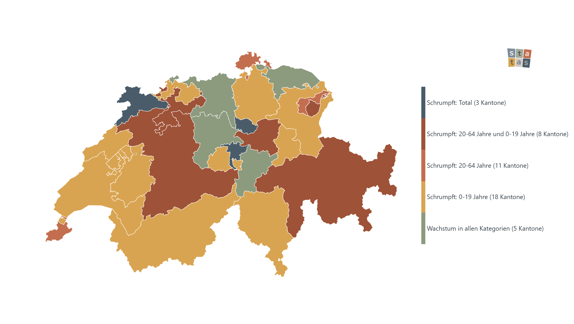 Medienmitteilung und interaktive Karte | Bevölkerungszahlen im zweiten Quartal 2026