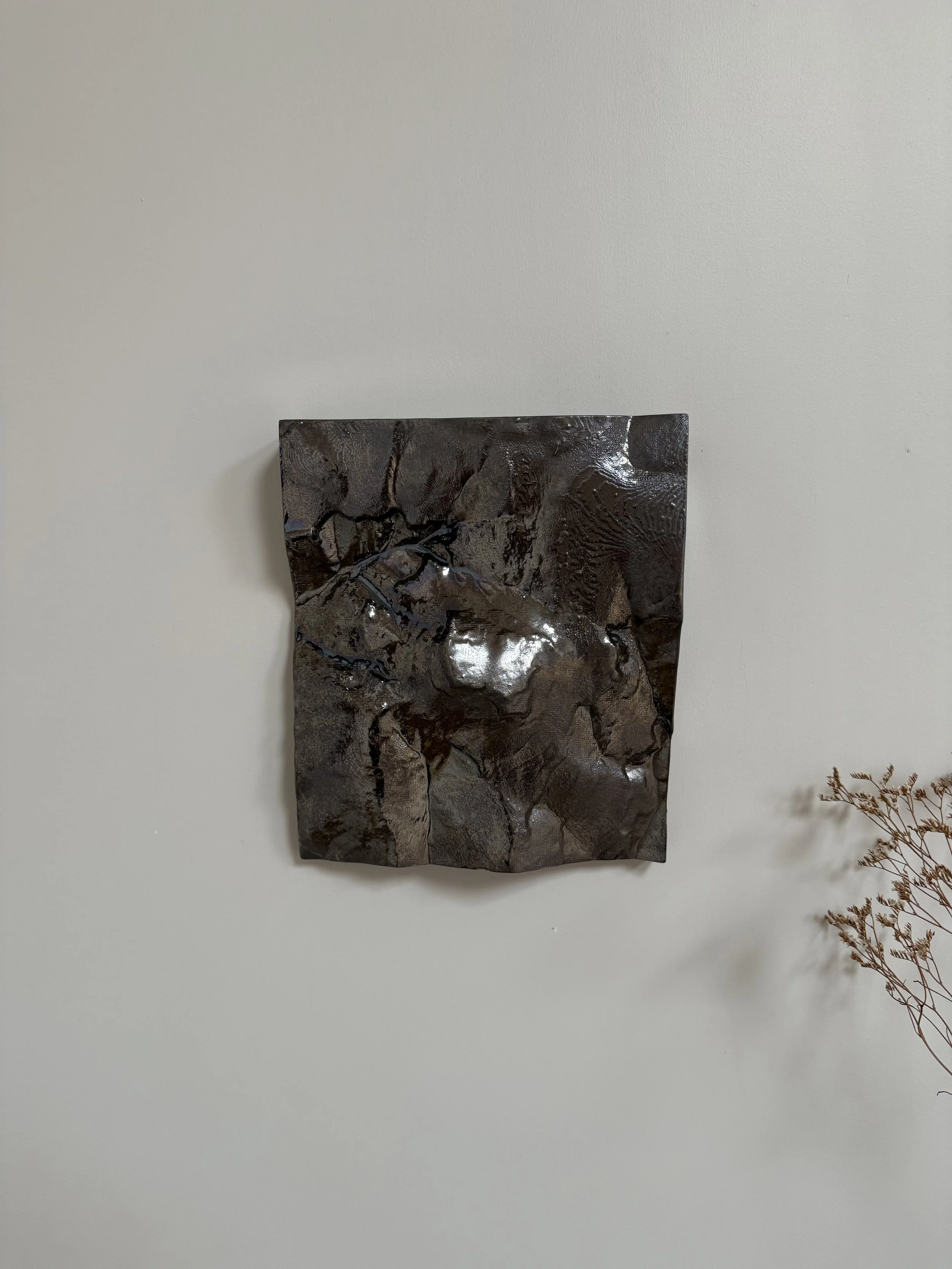 EMPREINTE - GARLABAN - GRAND FORMAT - EMAIL CHROME ANCIEN