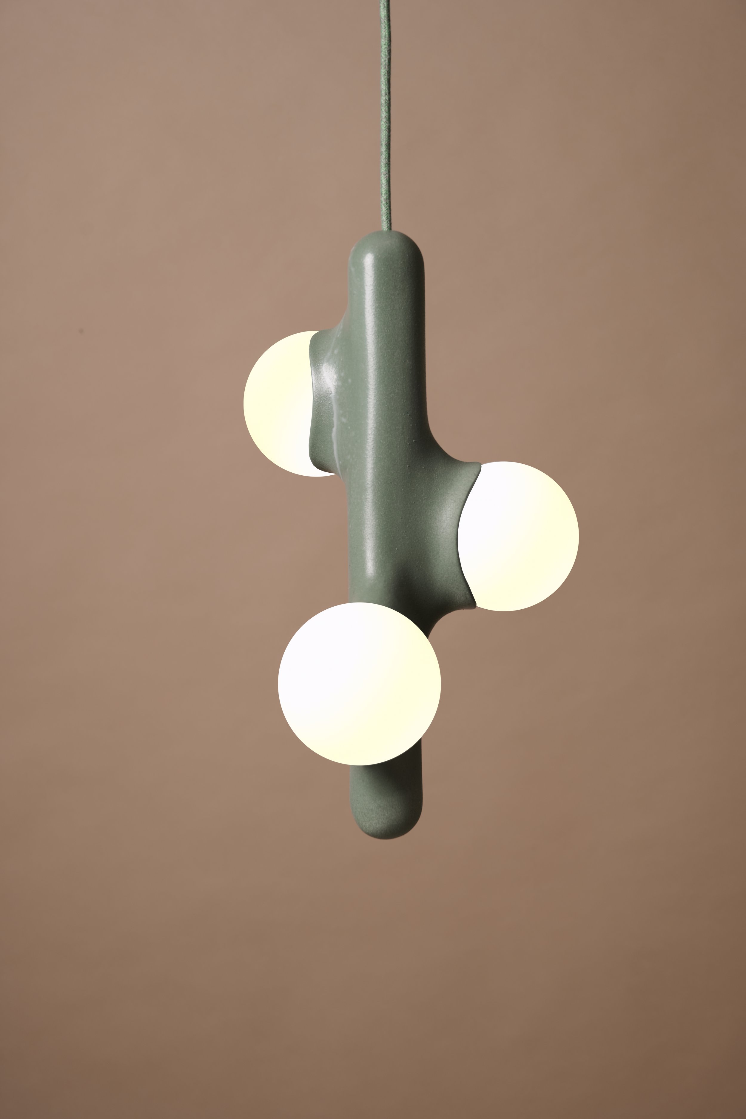 PRICKLY PEAR SUSPENSION - ÉMAIL VERT CACTUS