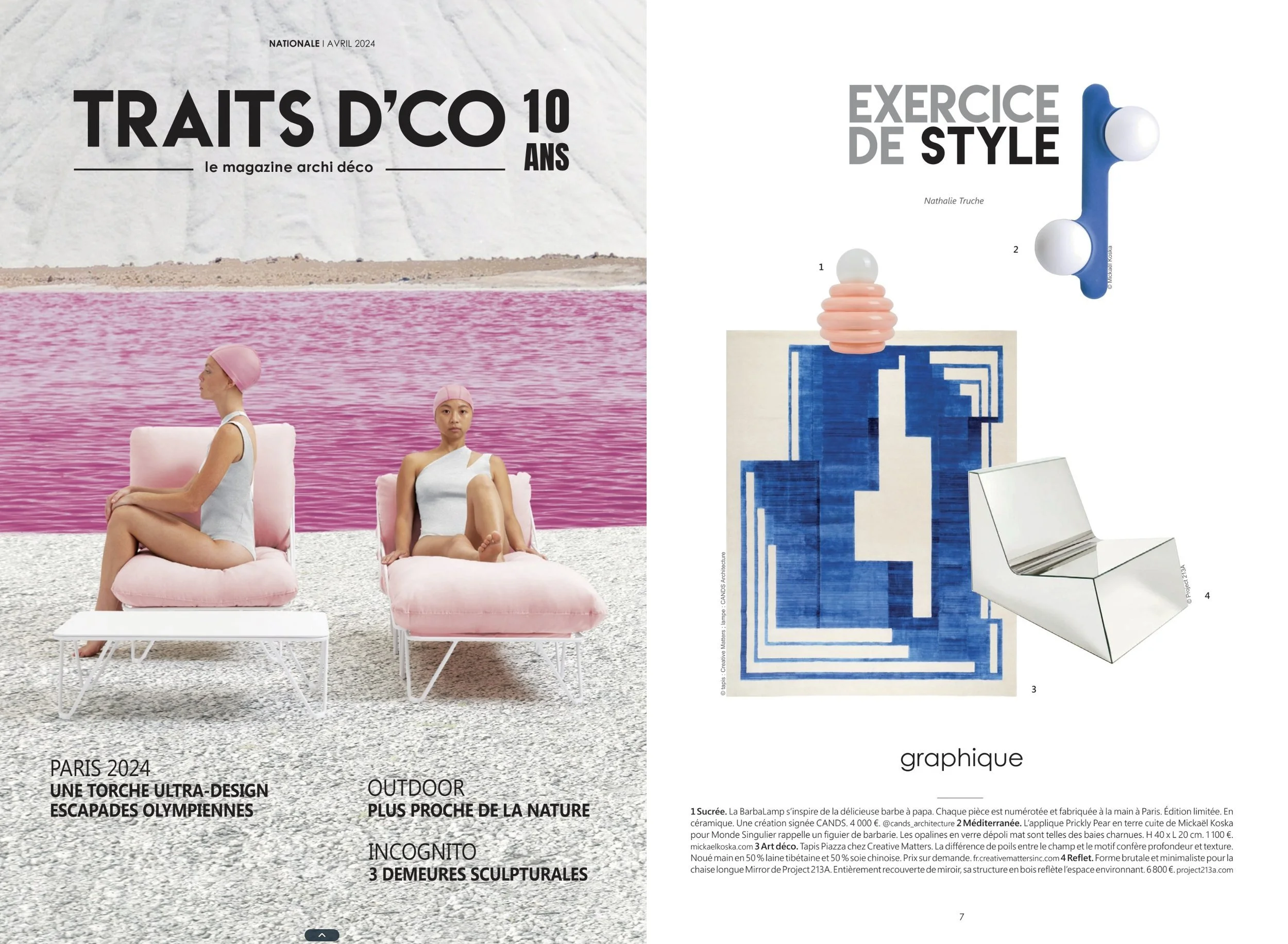 PRESSE - TRAITS D'CO - APPLIQUE PRICKLY PEAR - 2024