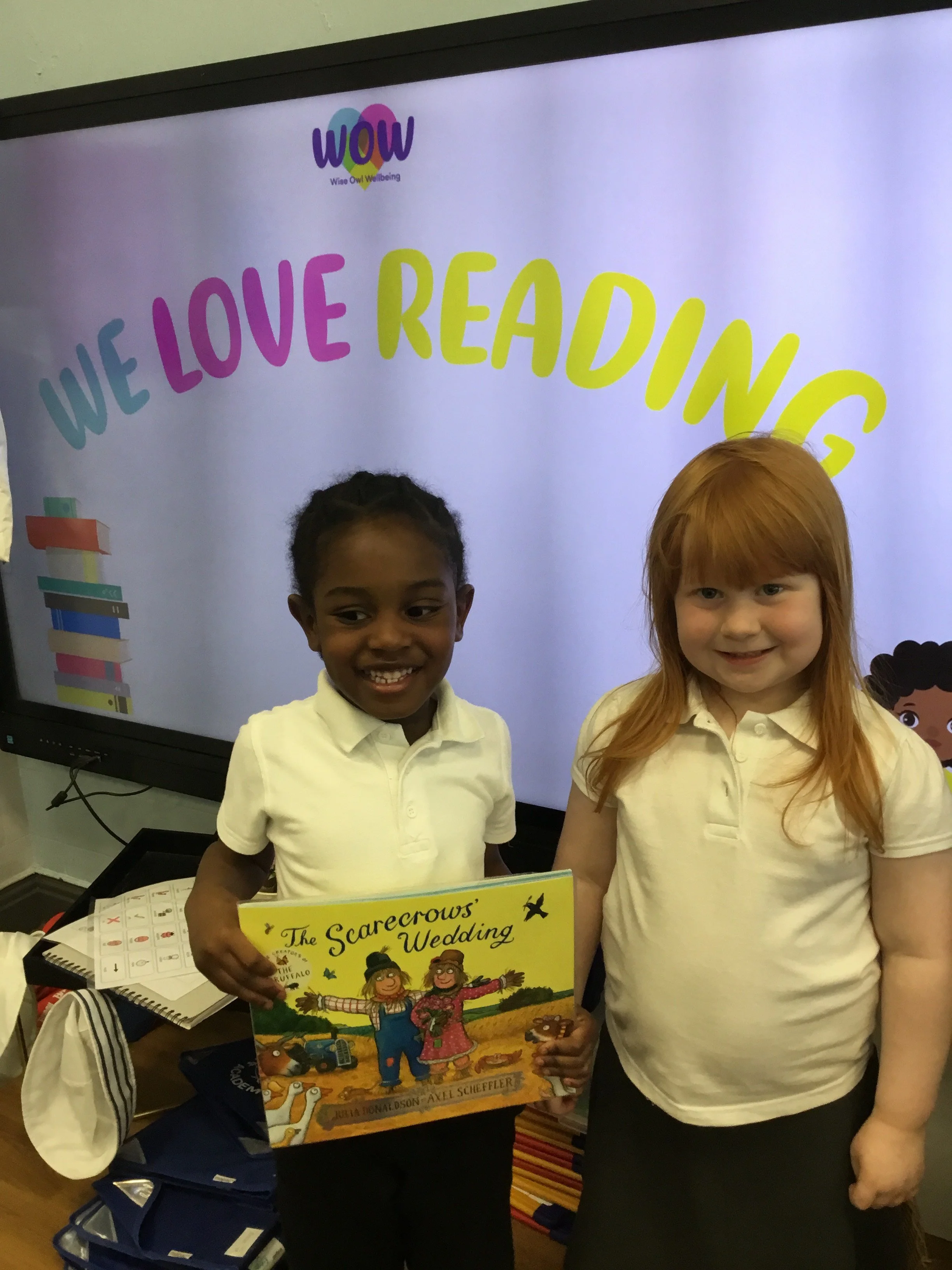 Reception are reading…Scarecrows Wedding!