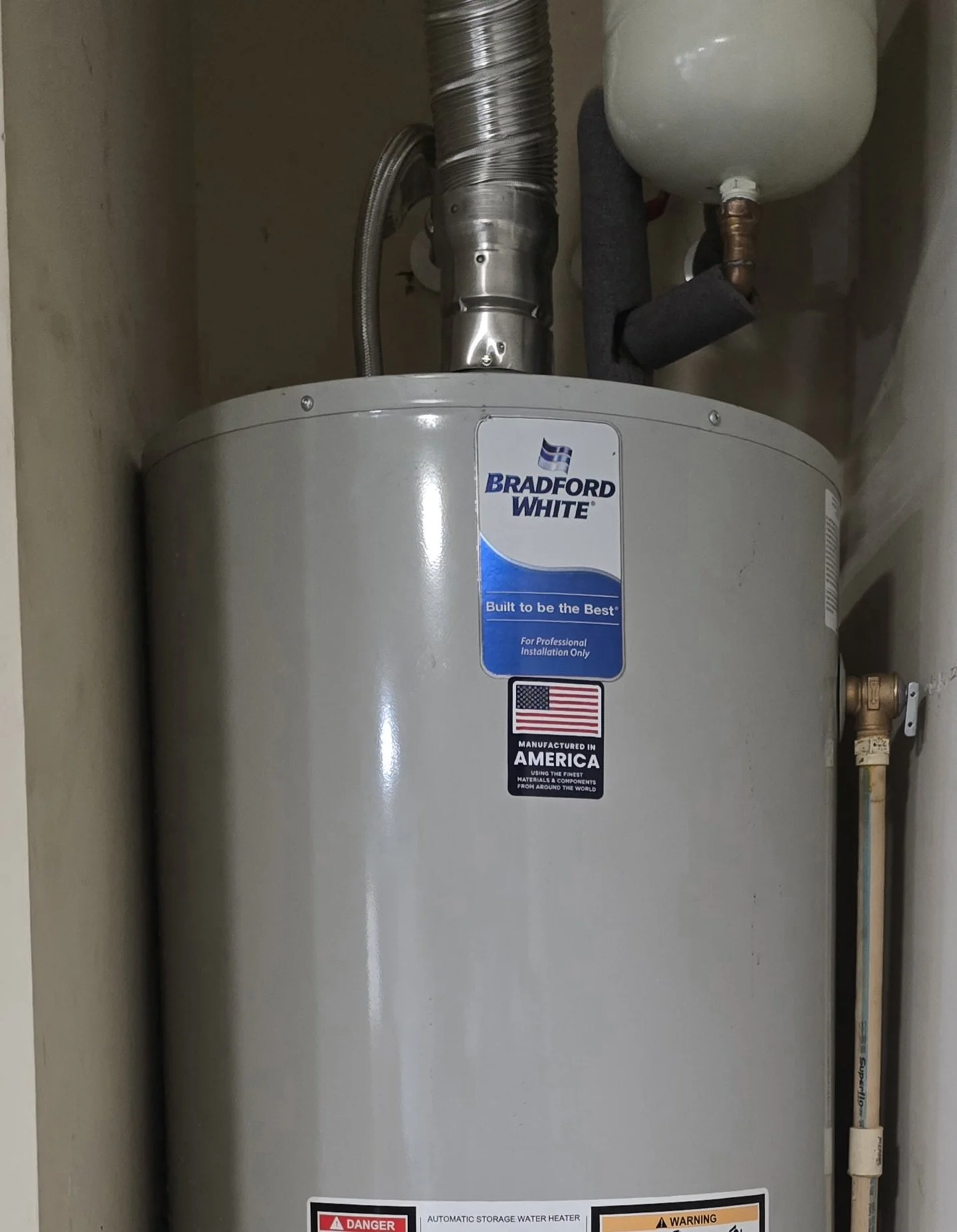 Bradford White water heater installed in Powdersville, SC