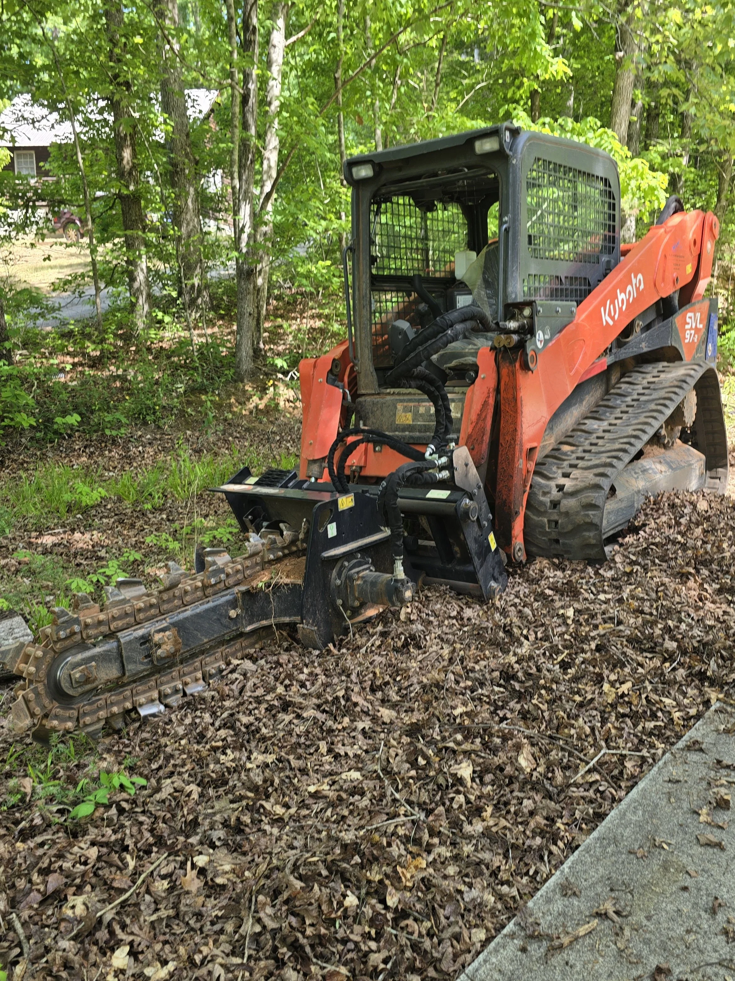 New Water Line Trenched in Seneca, SC