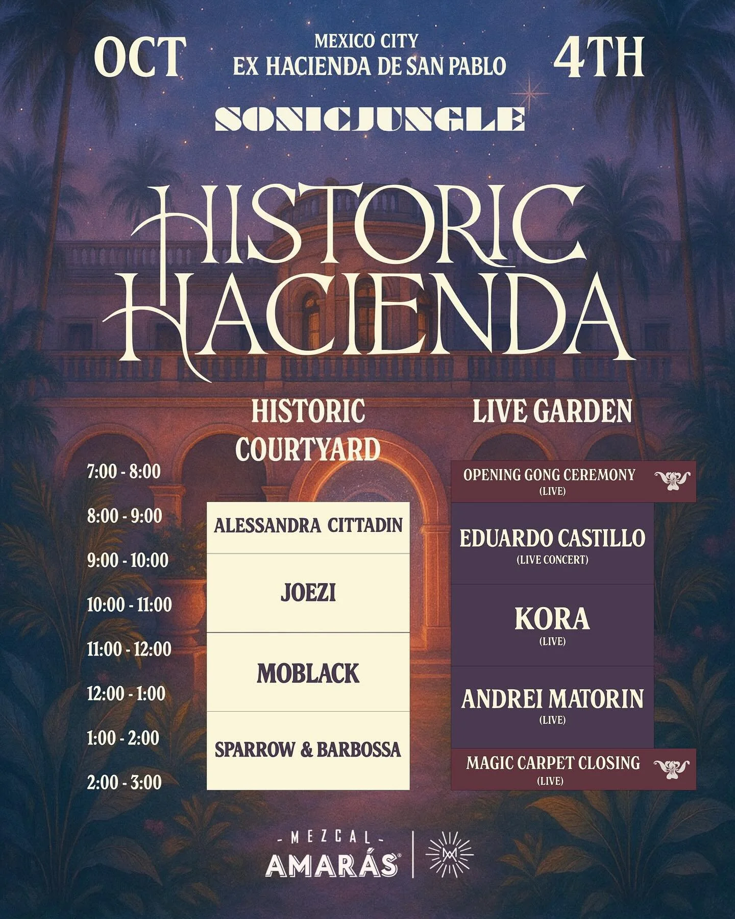 ✨ The moment has arrived &mdash; we&rsquo;re unveiling the Run of Show for our Historic Hacienda IV this October 4th. 

Stay tuned as surprises unfold and unique experiences are revealed, inviting you to immerse yourself in a night of transformative 