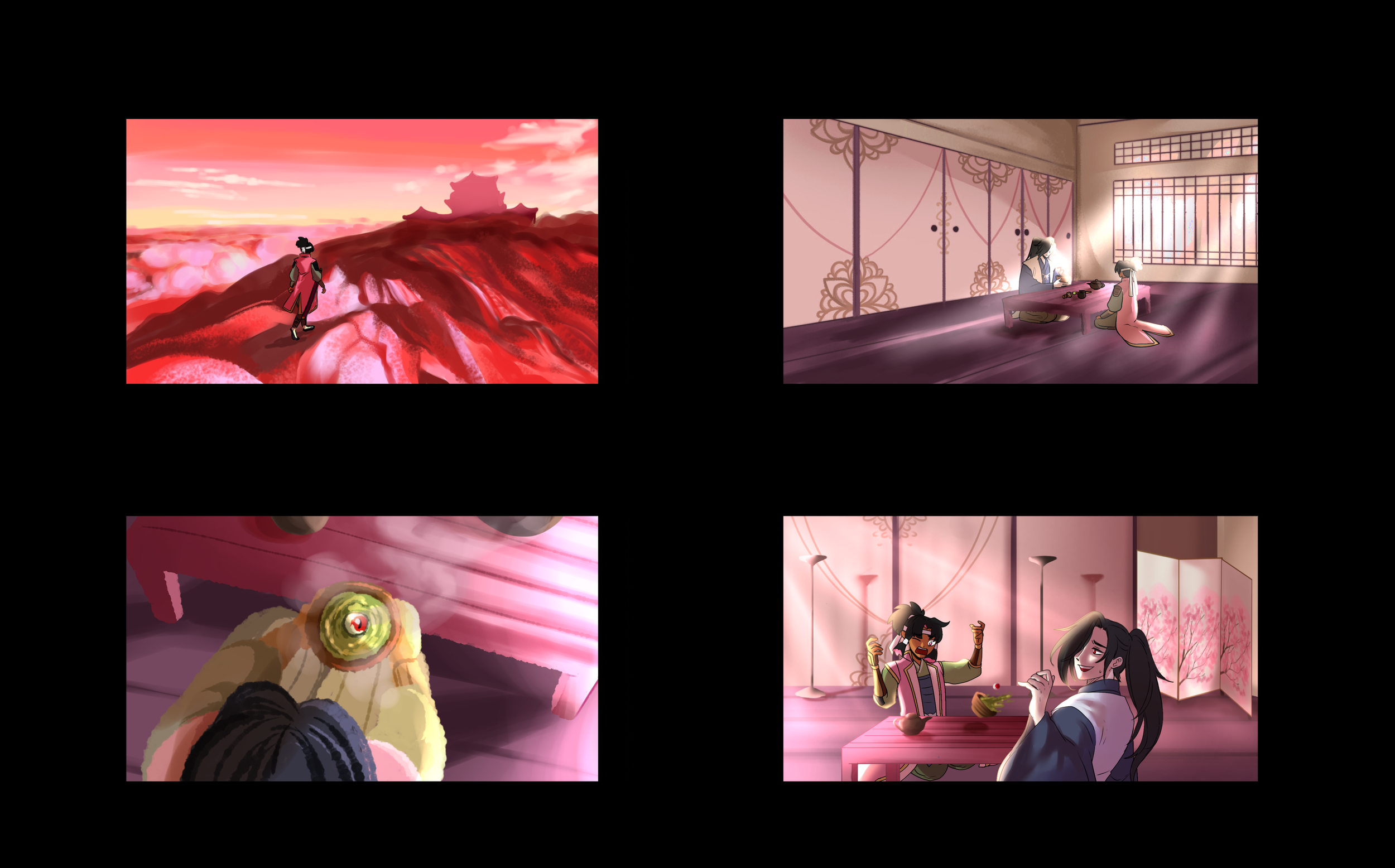Hansuke's castle background thumbnails (2023)