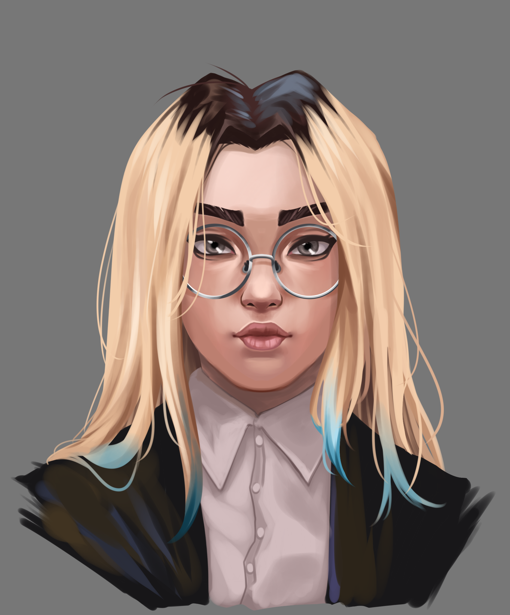 Self portrait - Arcane artstyle study (2024)