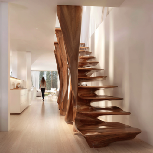 Organic Timber Staircase