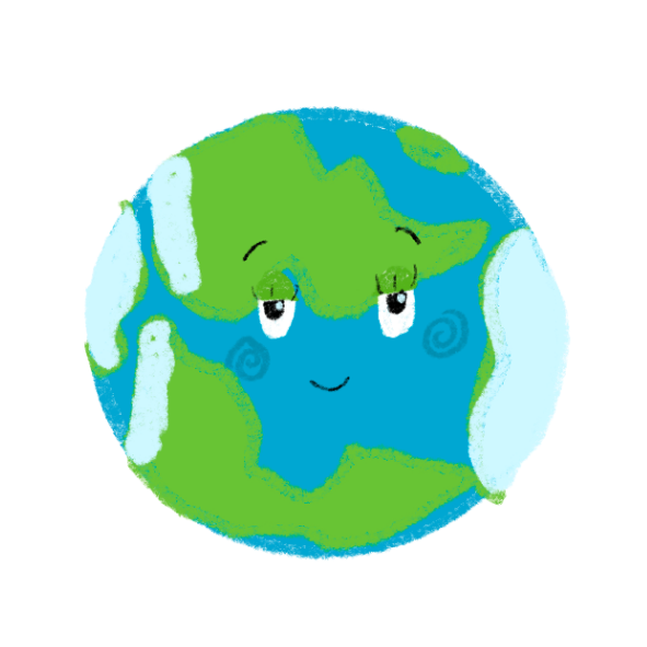 Smiling Earth illustration