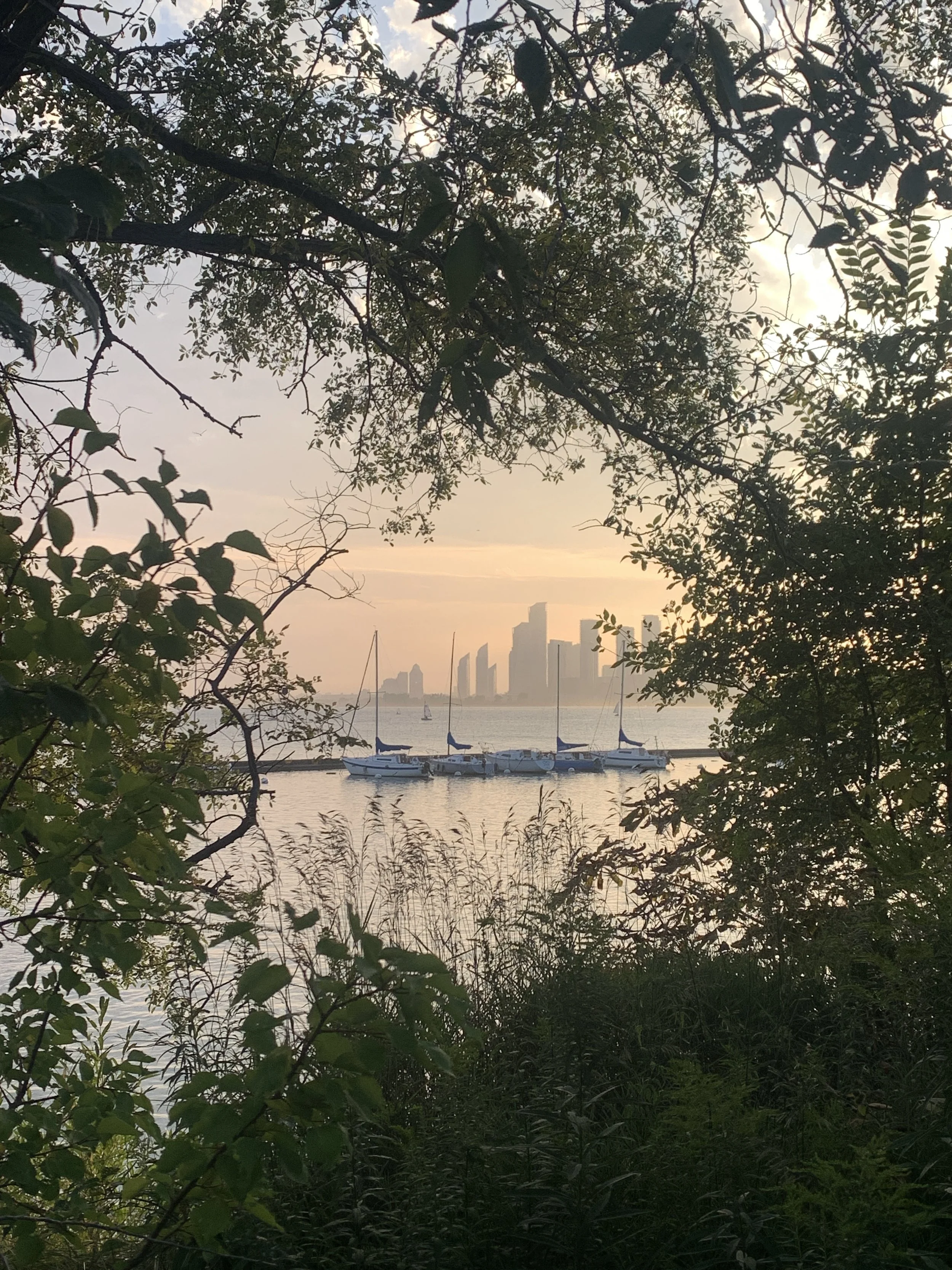 sunset over Lake Ontario, Toronto