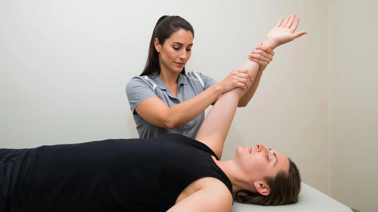 Kinesiology session for stress relief and energy balance