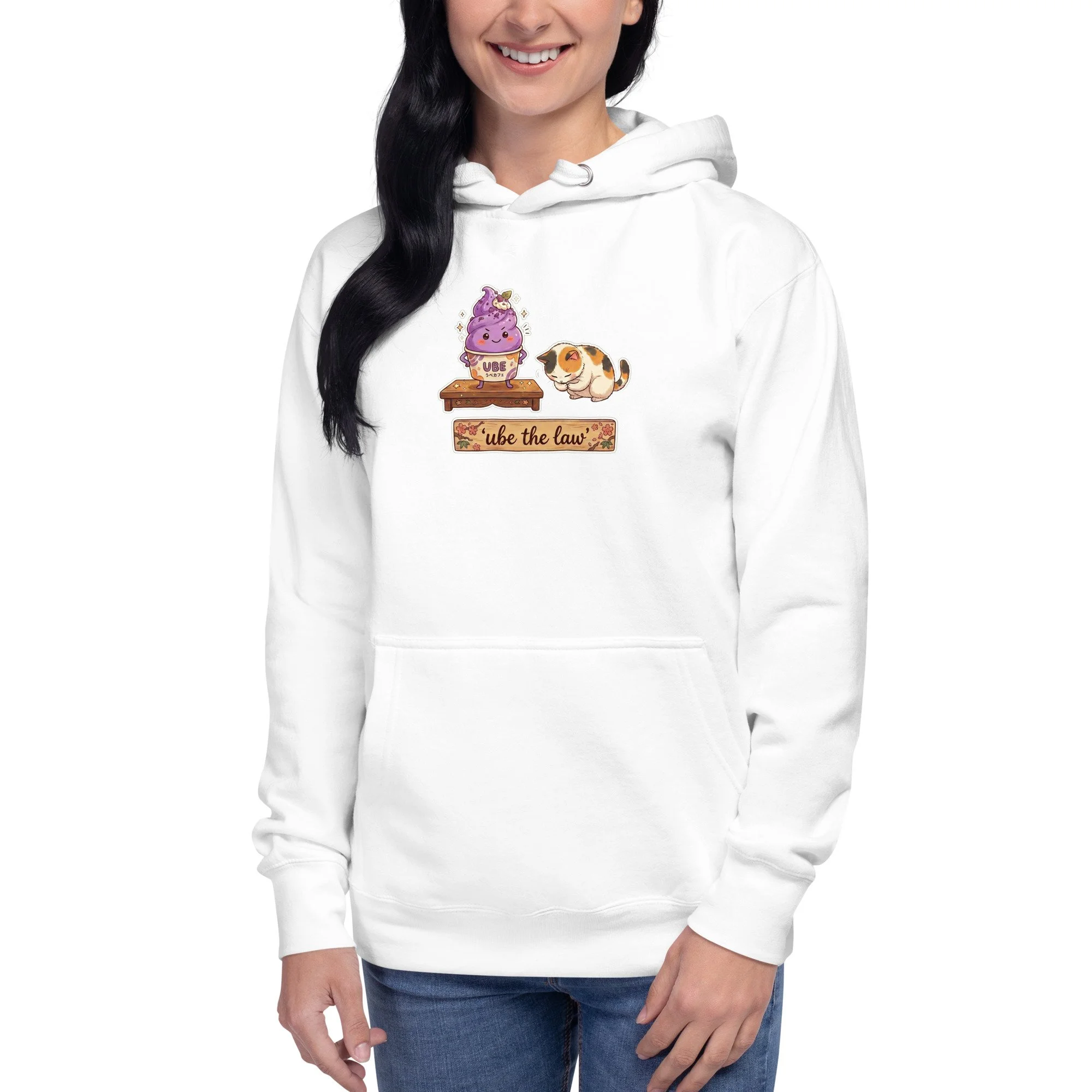 Ube The Law - Unisex Hoodie (White)