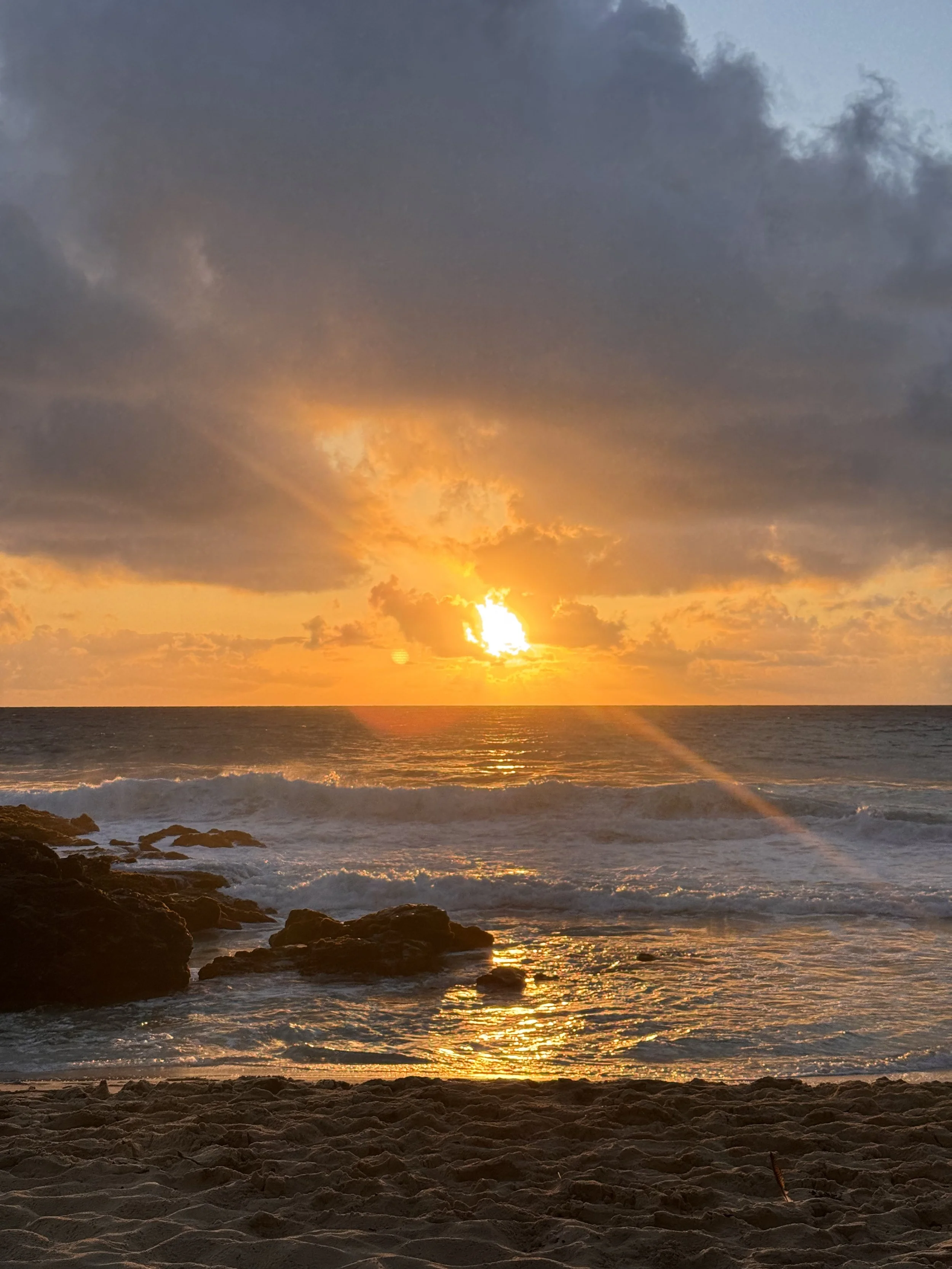 Watching Sunrise - Makapuu Beach Park