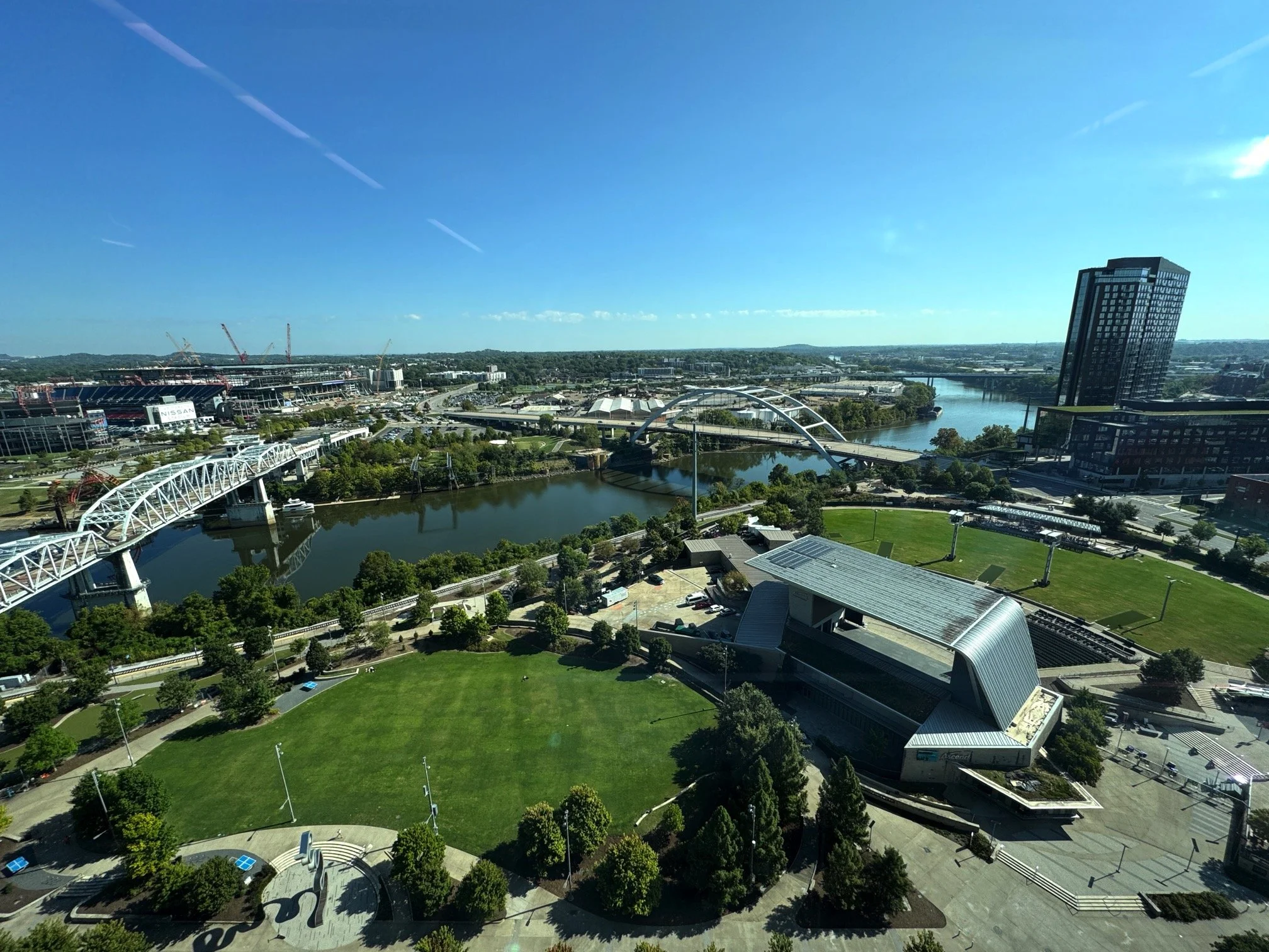 Downtown View of Riverfront Cumberland River