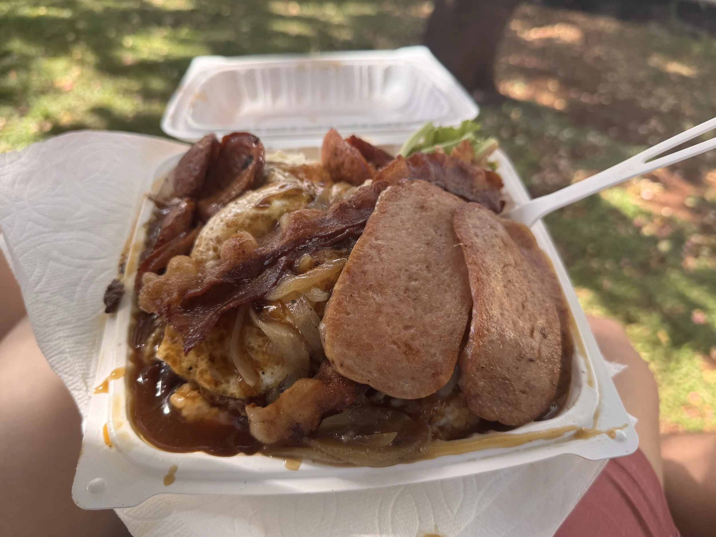 Loco Moco Deluxe Plate - Honolulu Burger Co, KCC Farmer's Market