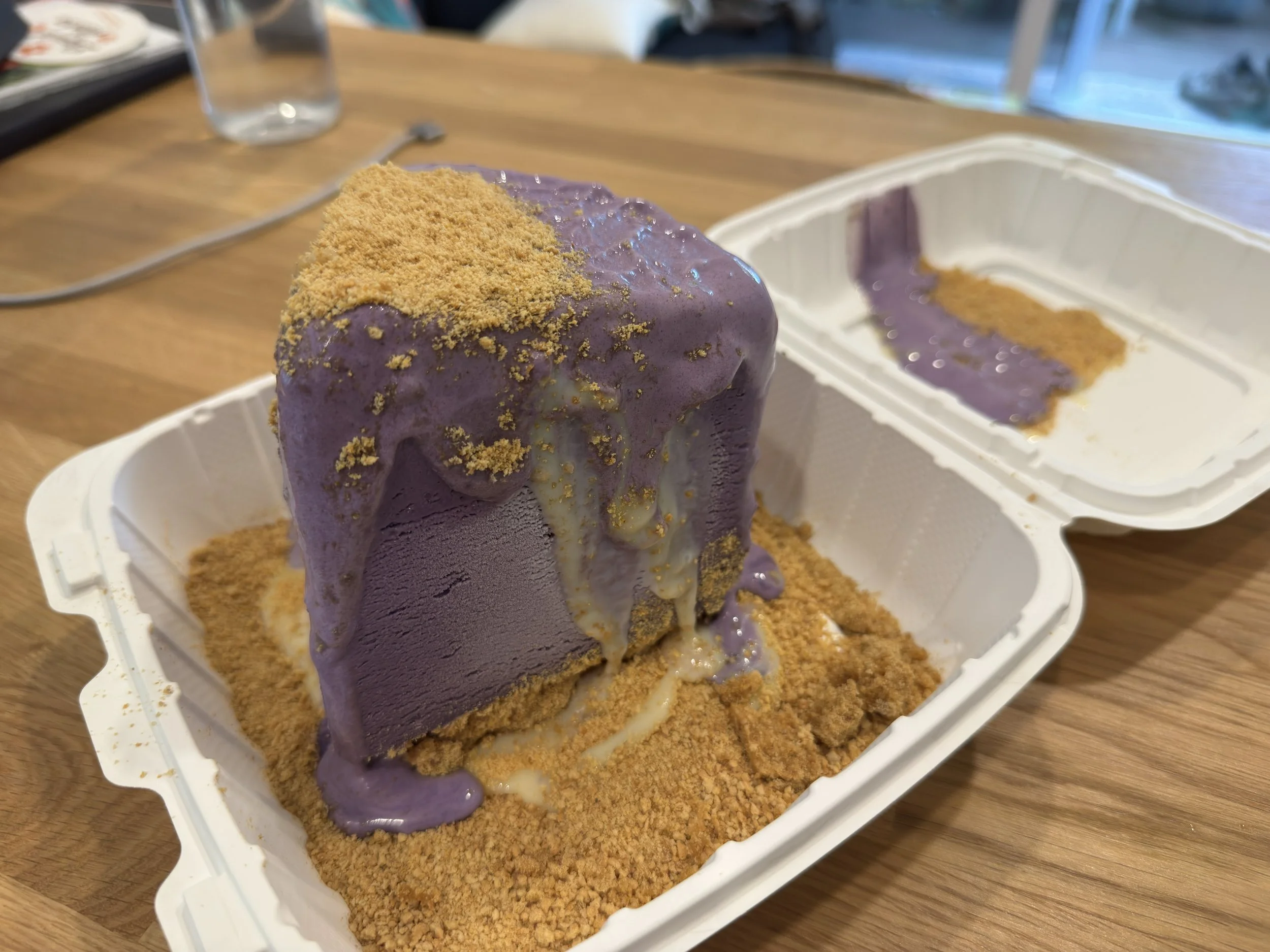 Ube Ice Cream Mud Pie - Broke Da Mouth Grindz