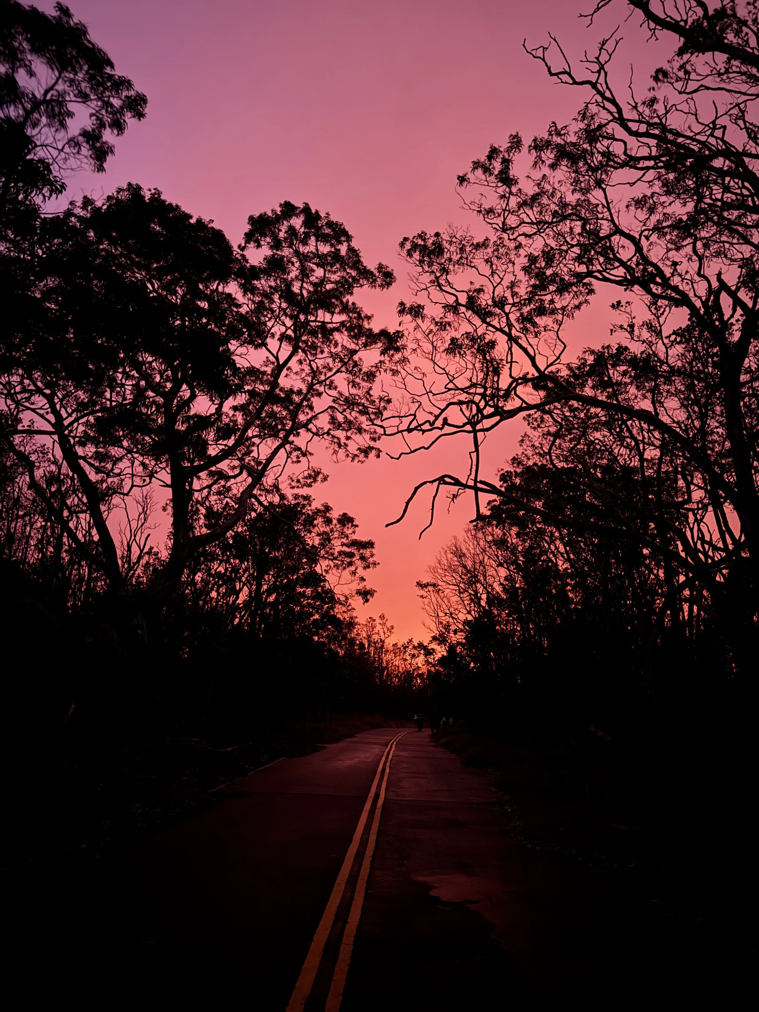 Night Time Walk to Kilauea Volcano