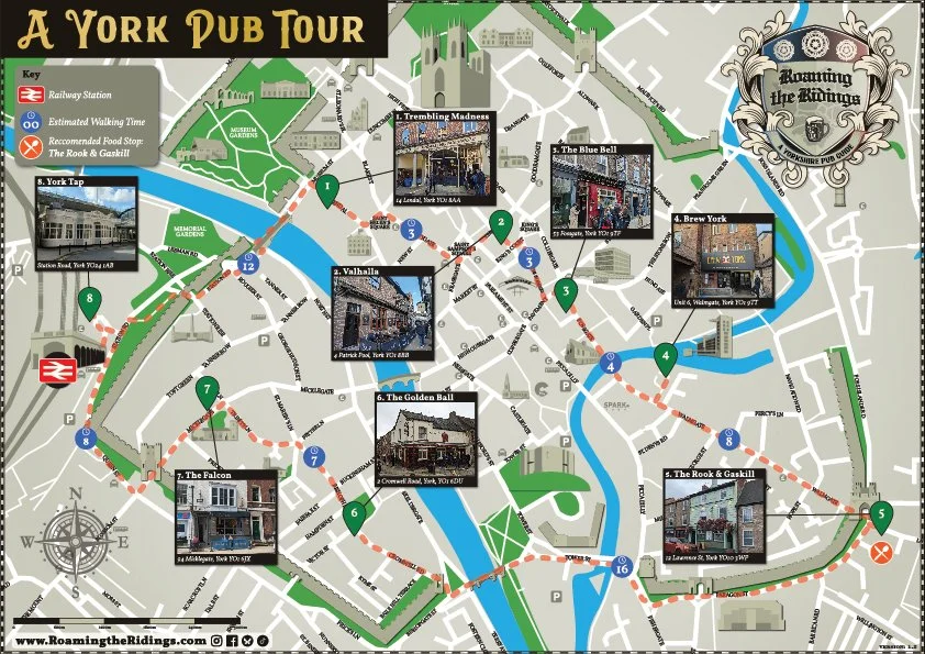 York Pub Tours — Roaming the Ridings
