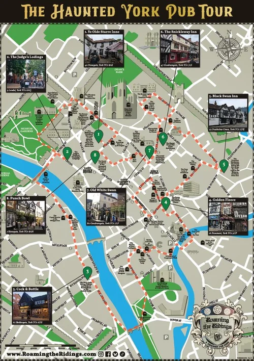 Pup Guide Map York Pub Tours — Roaming the Ridings