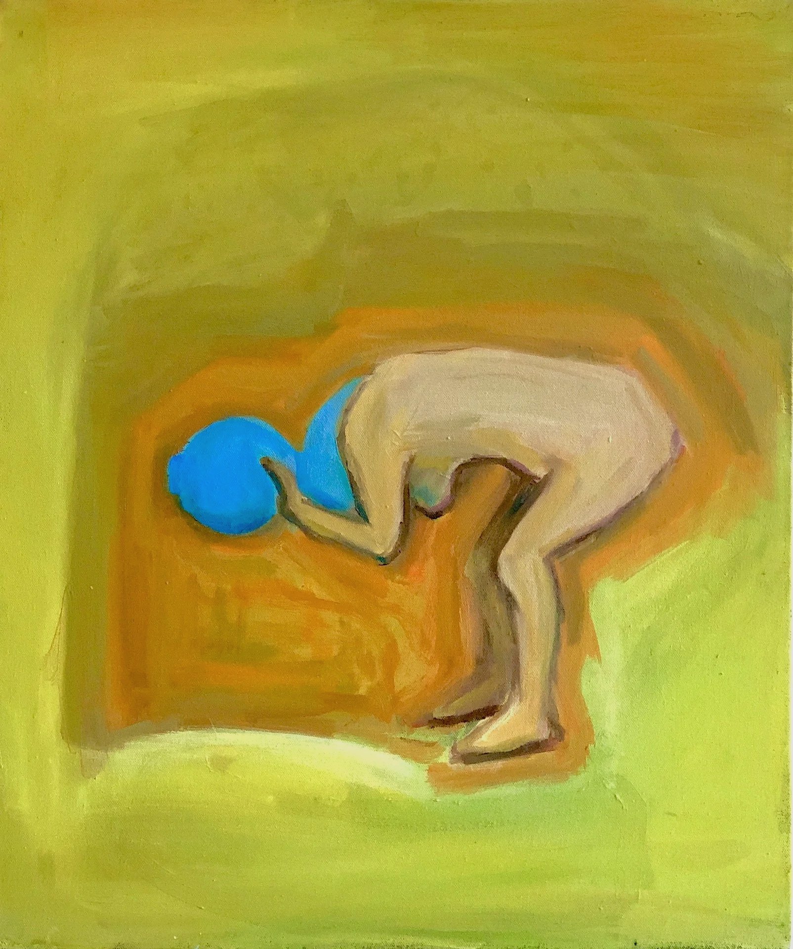 Coming to my senses, 2023, oil on canvas, 60 x 50cm