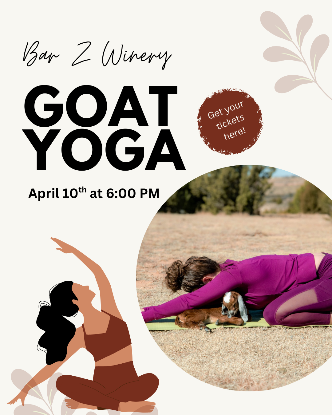 Sip & Stretch: Goat Yoga