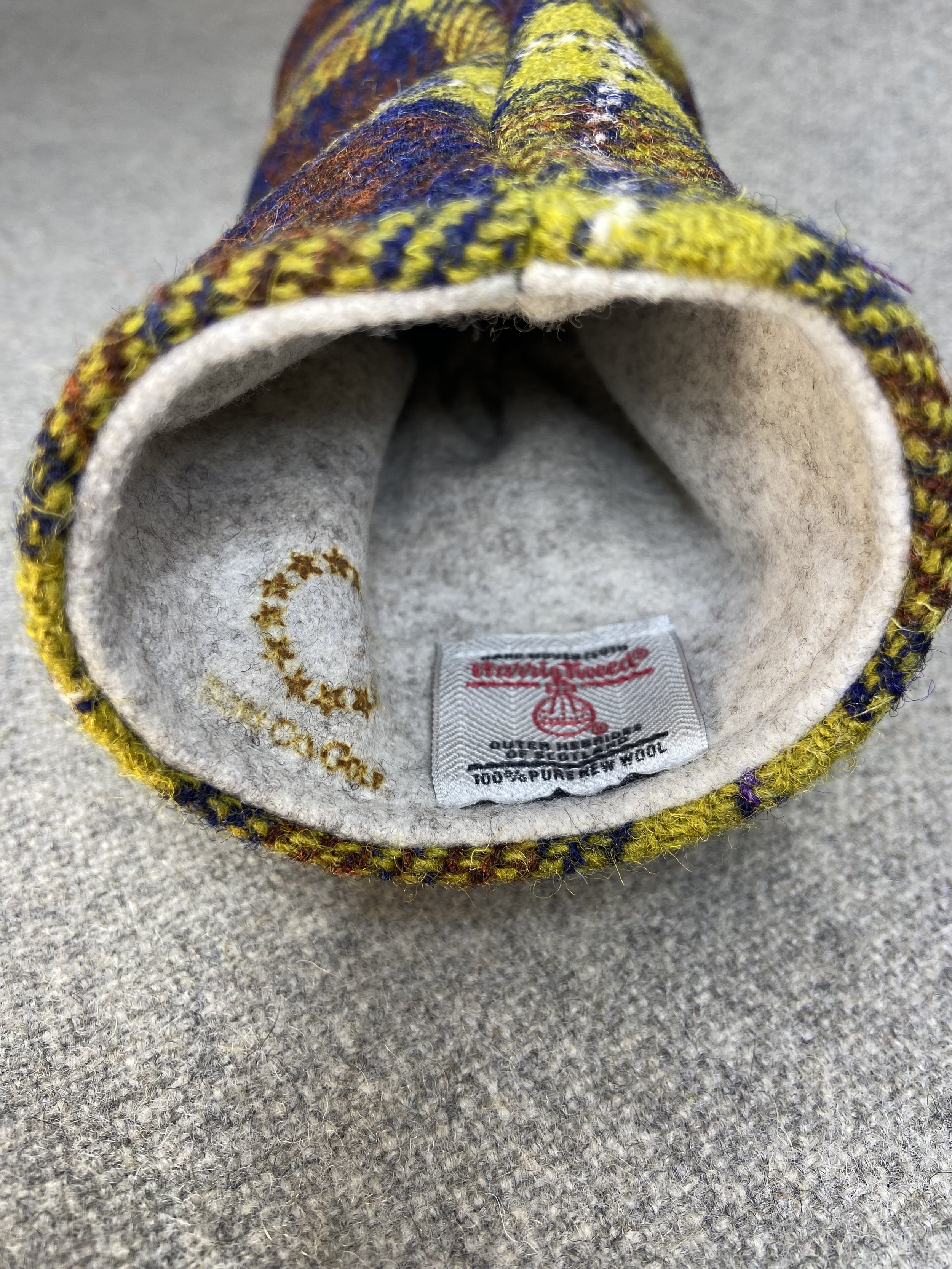 Golf Accessories Harris Tweed Headcover Head Cover Head Covers Wool golf style gift accessory handmade links native american scottish tartan check flannel made in USA oregon